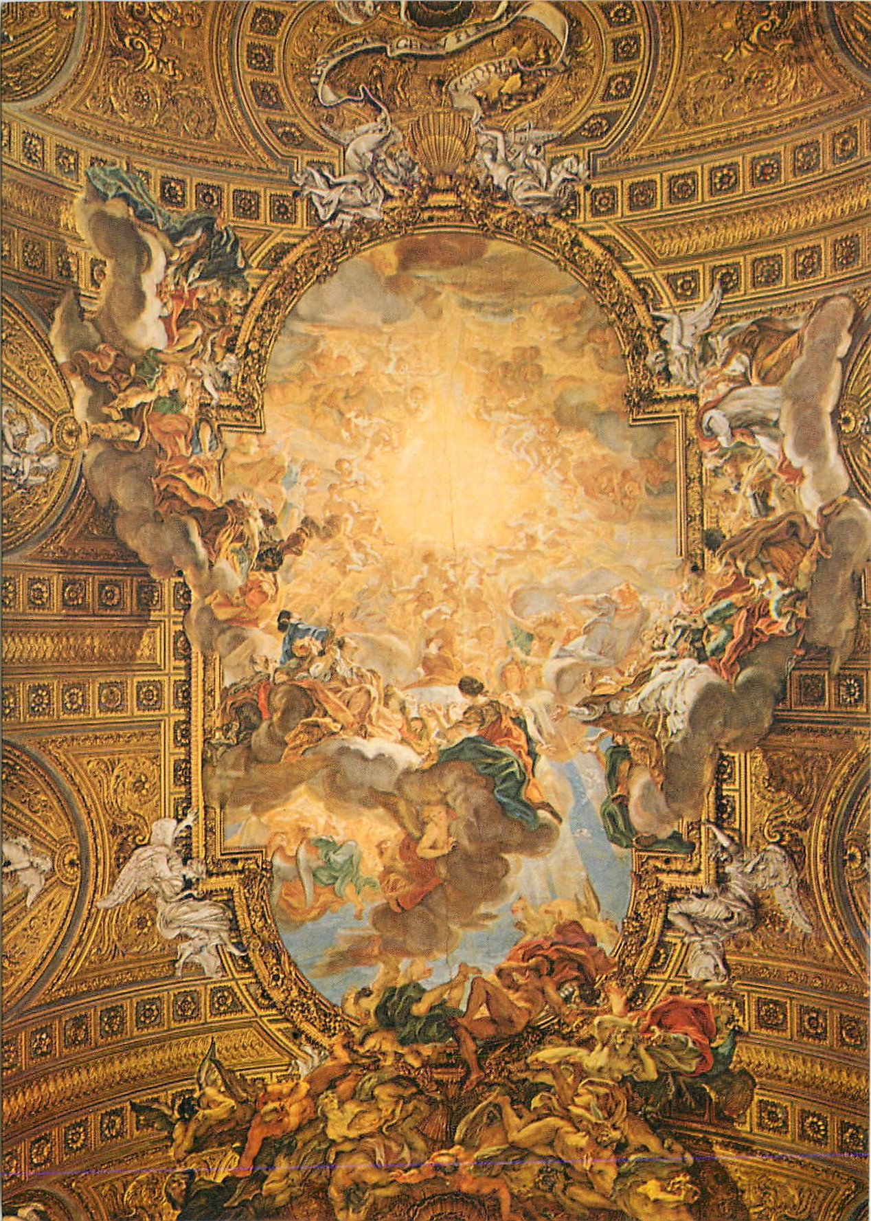CPM Roma Eglise de Jesus Le Triomphe de Nom de Jesus (Baciccia)