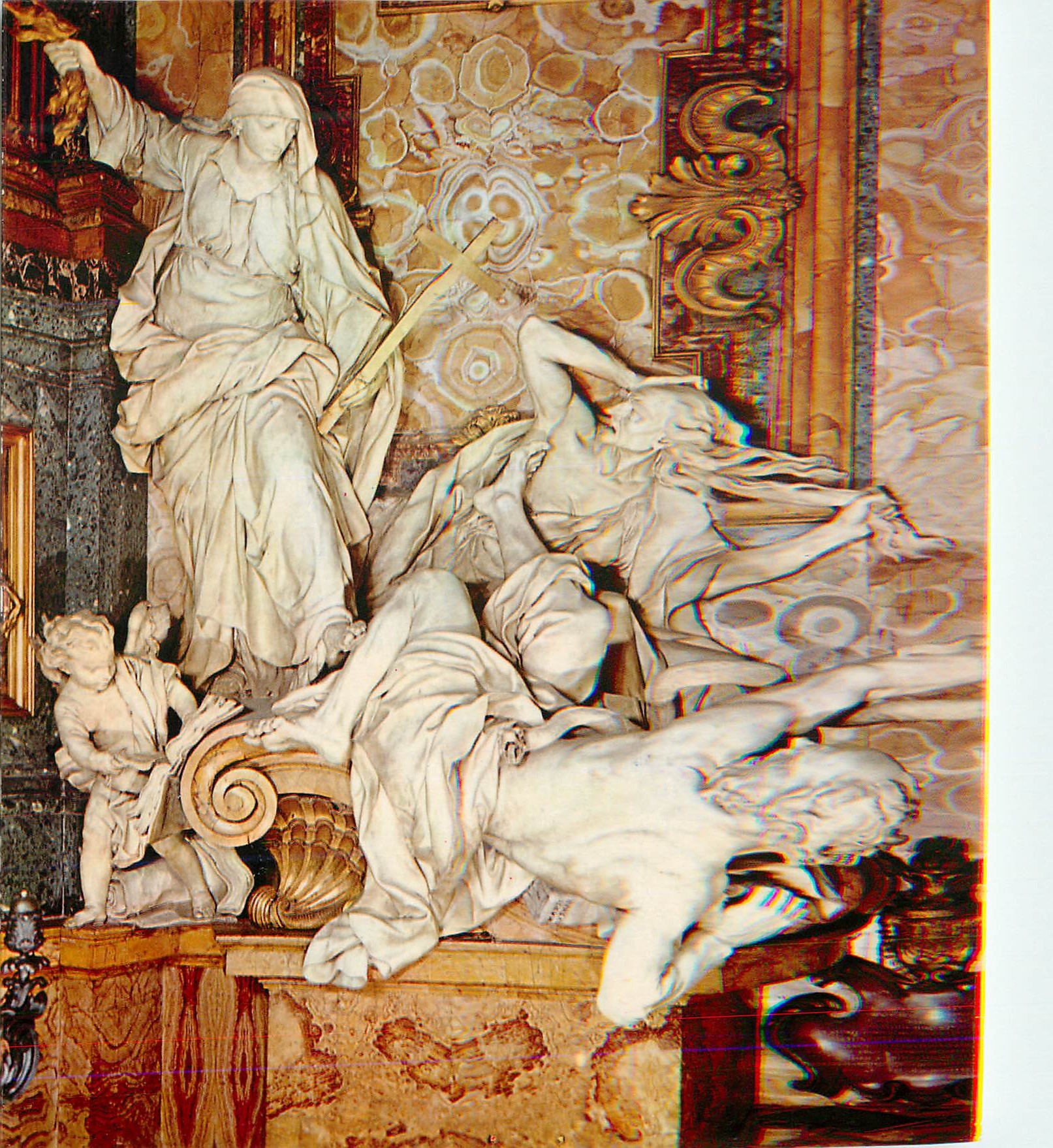 CPM Roma Eglise du Jesus La Foi abat L'Heresie (P Legros)