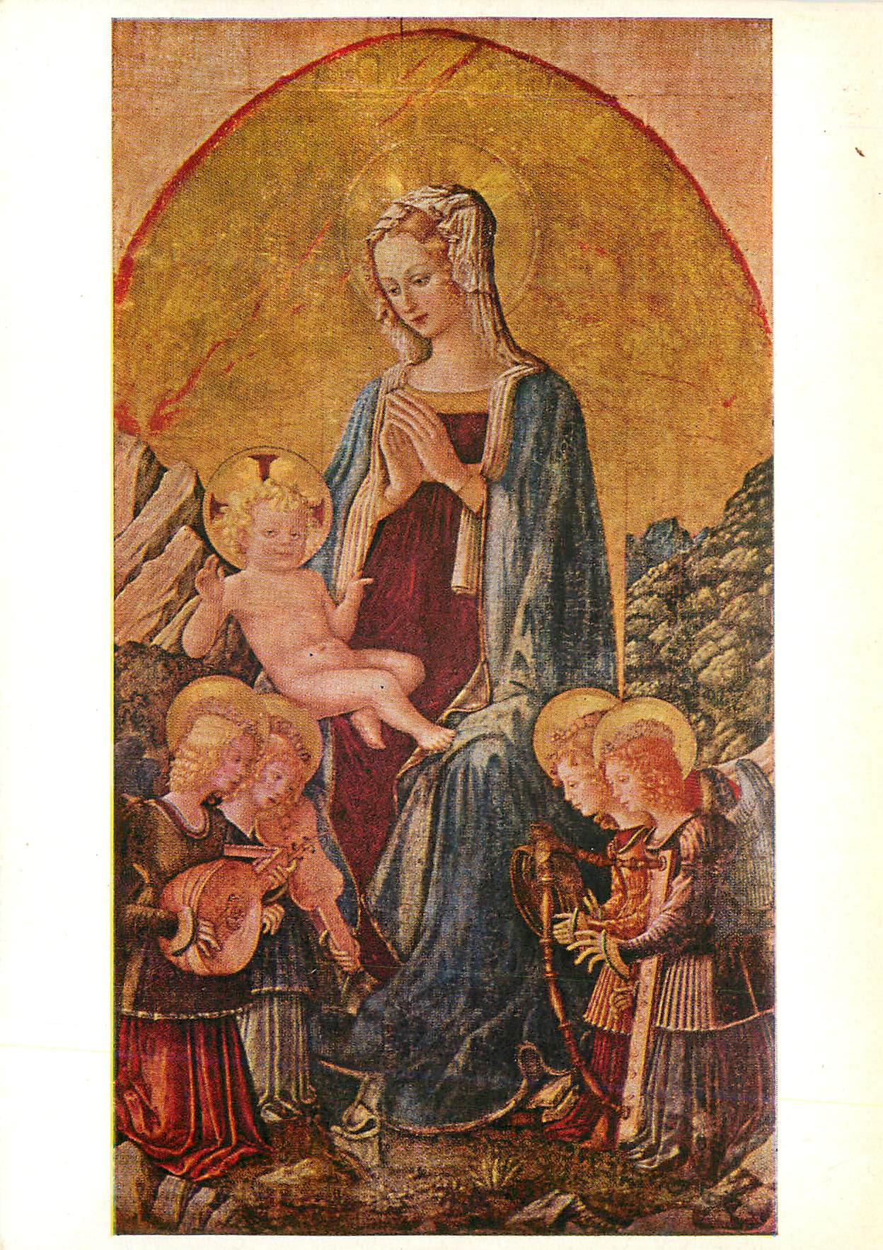 CPM Galleria Nazionale Dell'Umbria Perugia Benedetto Bonfigli (Perugia 1445 m) Vierges des Dominicains)