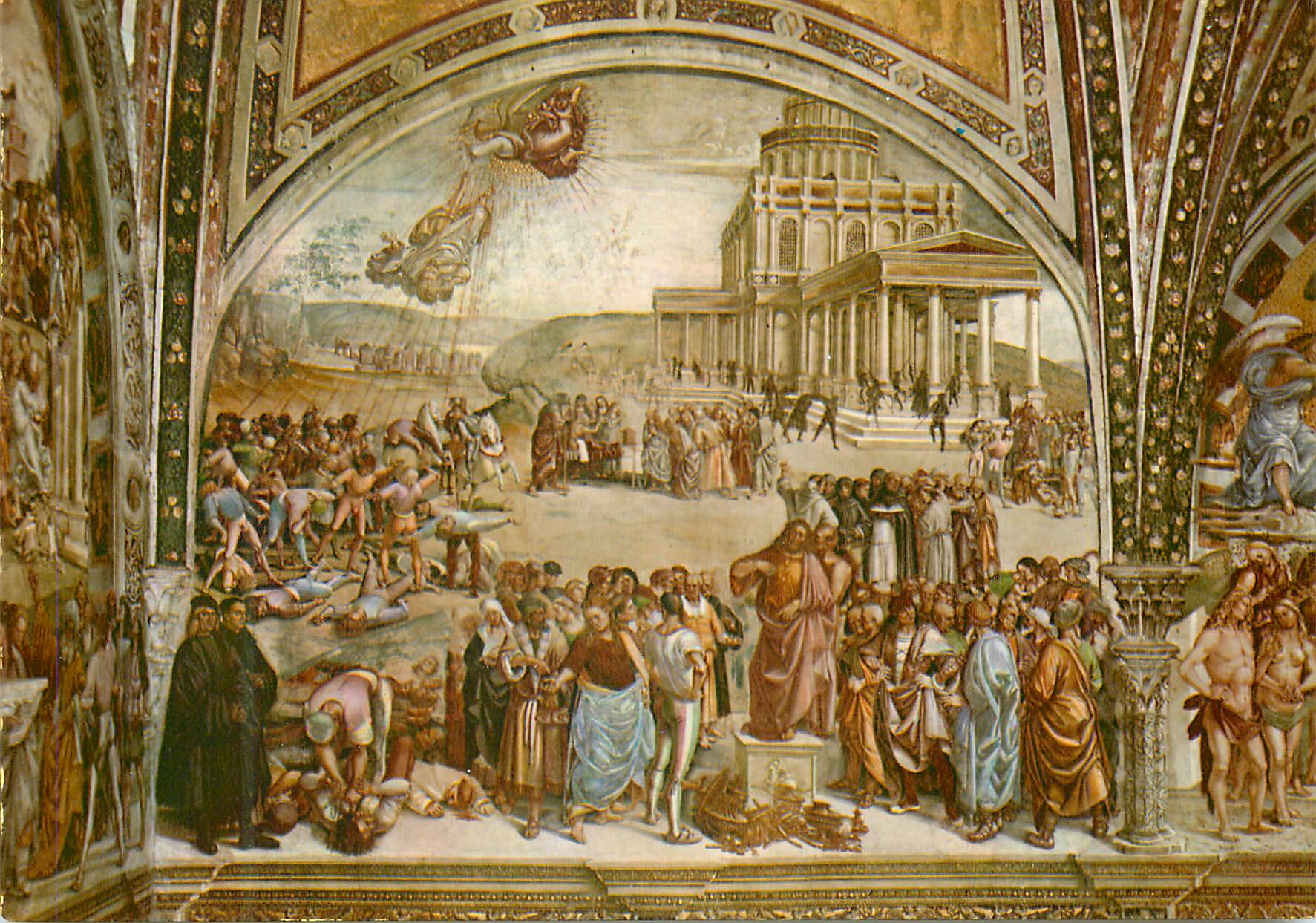 CPM Orvieto Interieur Dome Preedication Contre Crissto Luca Signorelli 1500
