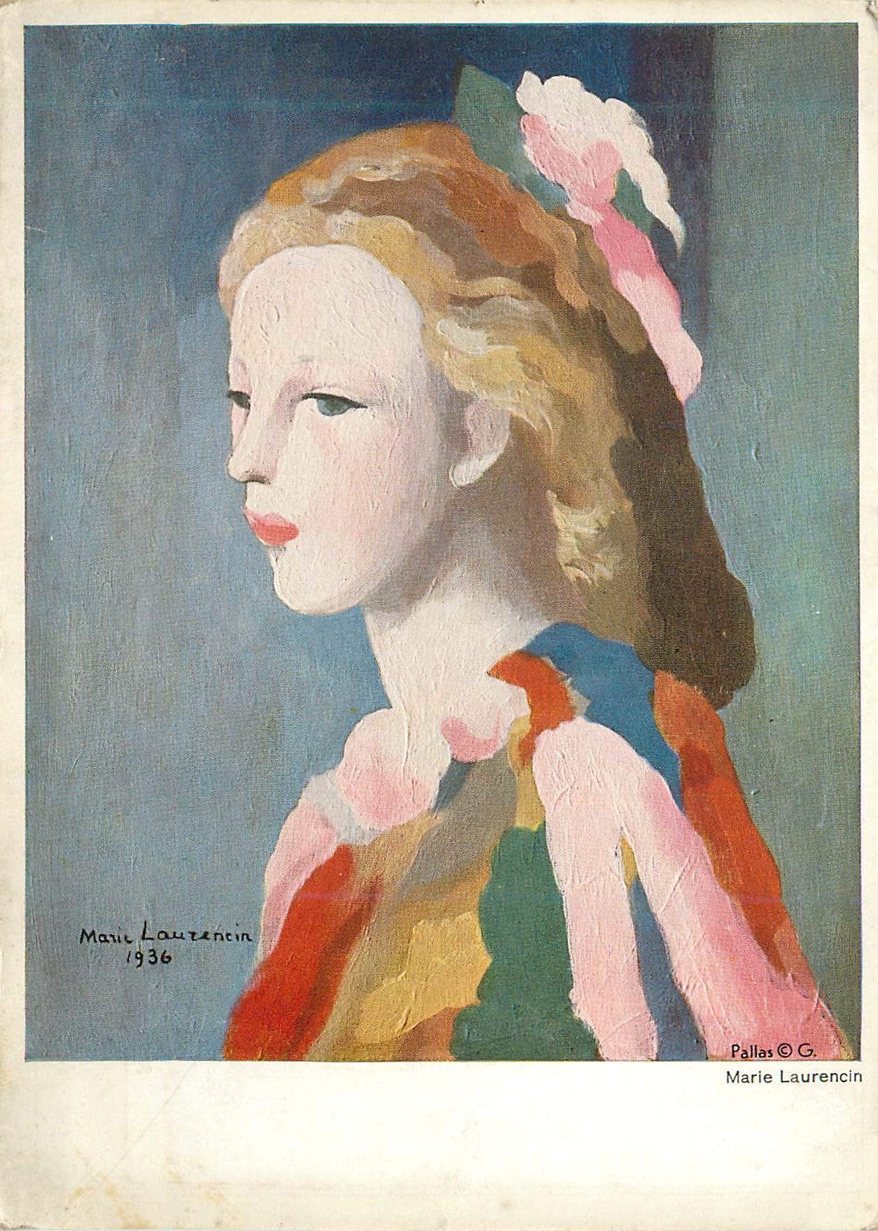 CPM Marie Laurencin Portrait of a Girl