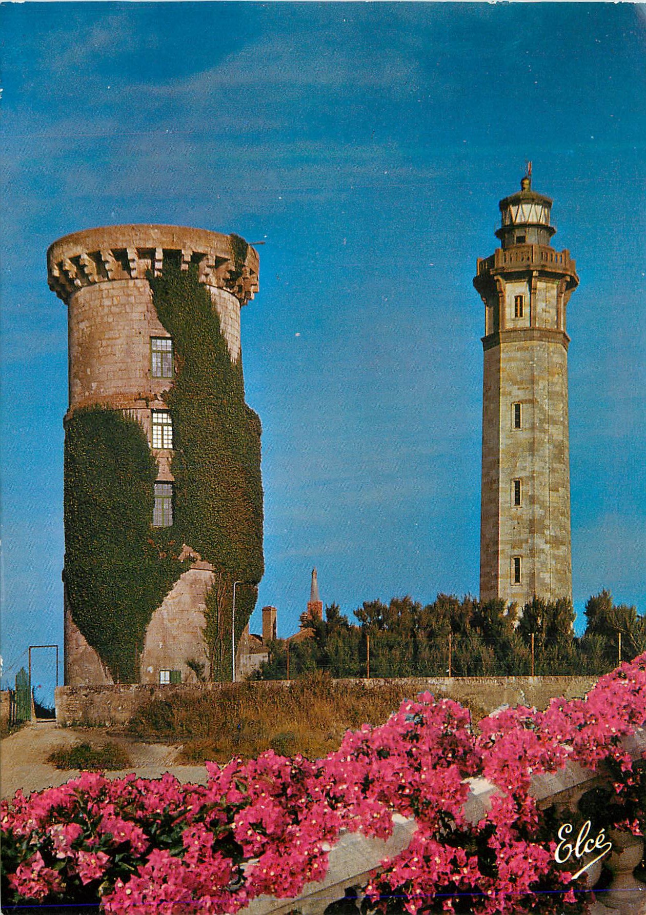 Phare et tour en ruine à La Rochelle — Éditeur Elcé, n° de série non visible