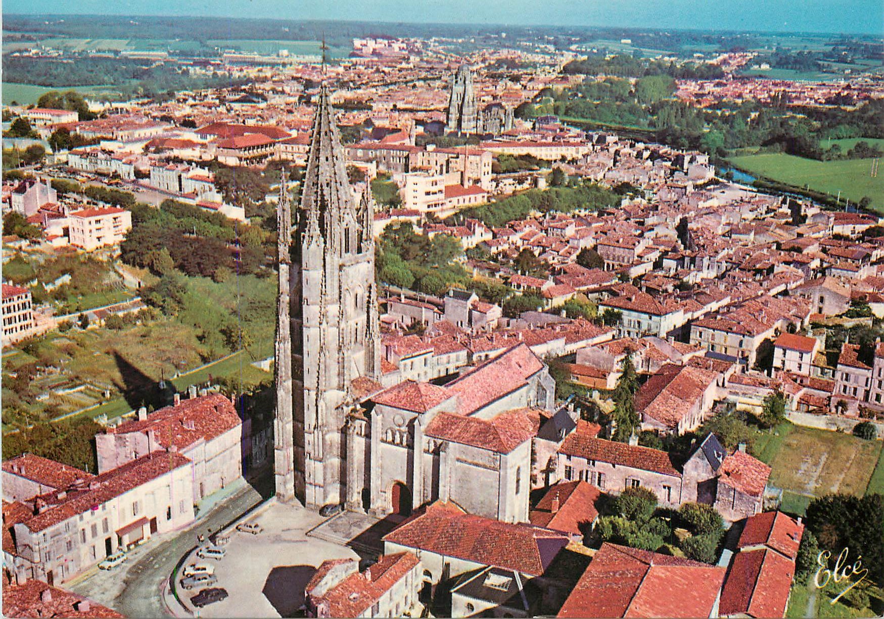 CPM Saintes Le Vieux pont en 1850