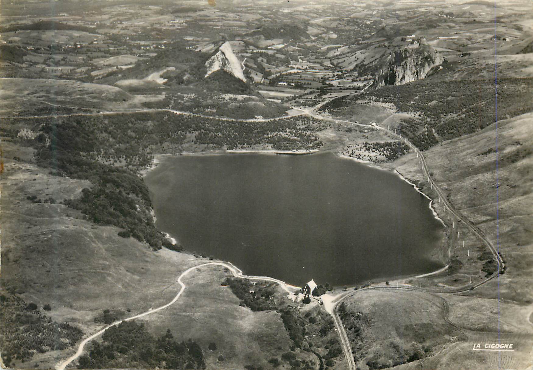Lac de la Cigogne — vue aérienne — La Cigogne