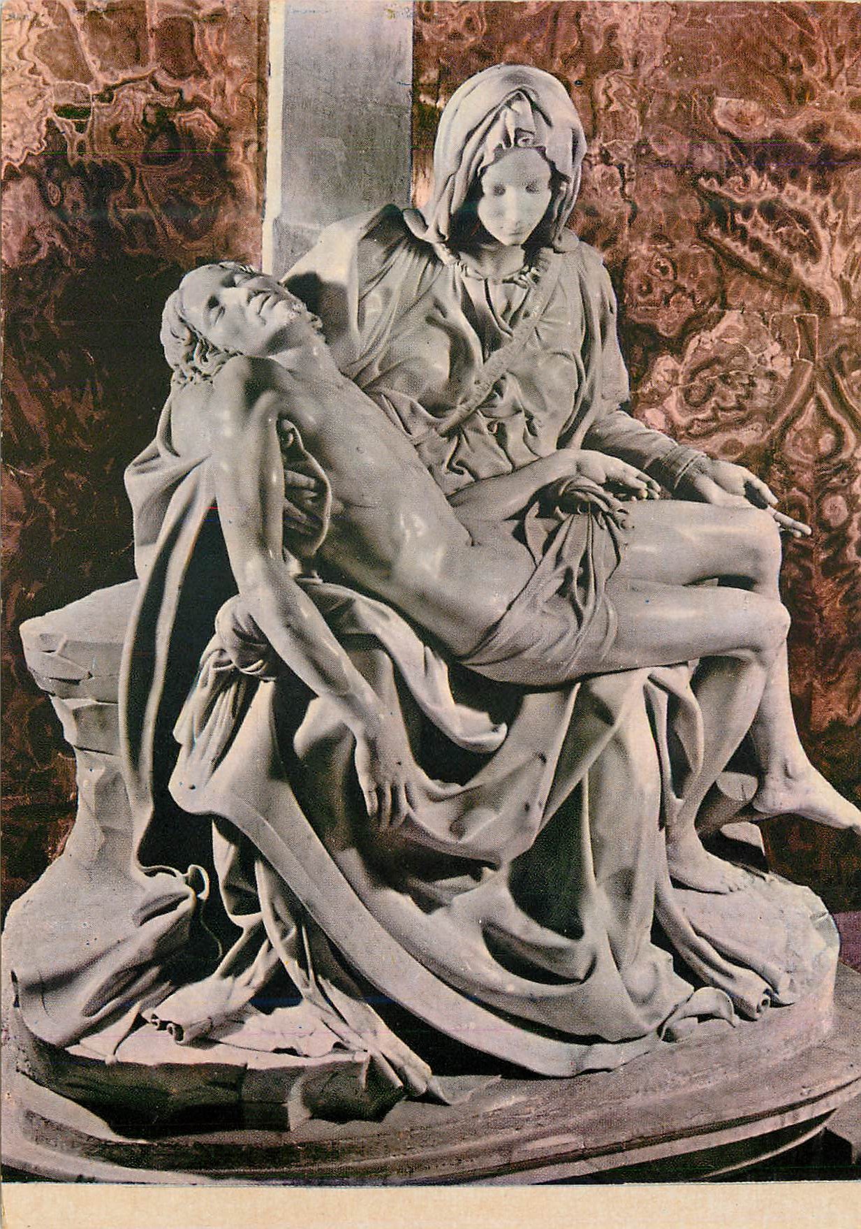CPM Roma La Pieta de Michel Angel dans la Basilique Saint Pierre