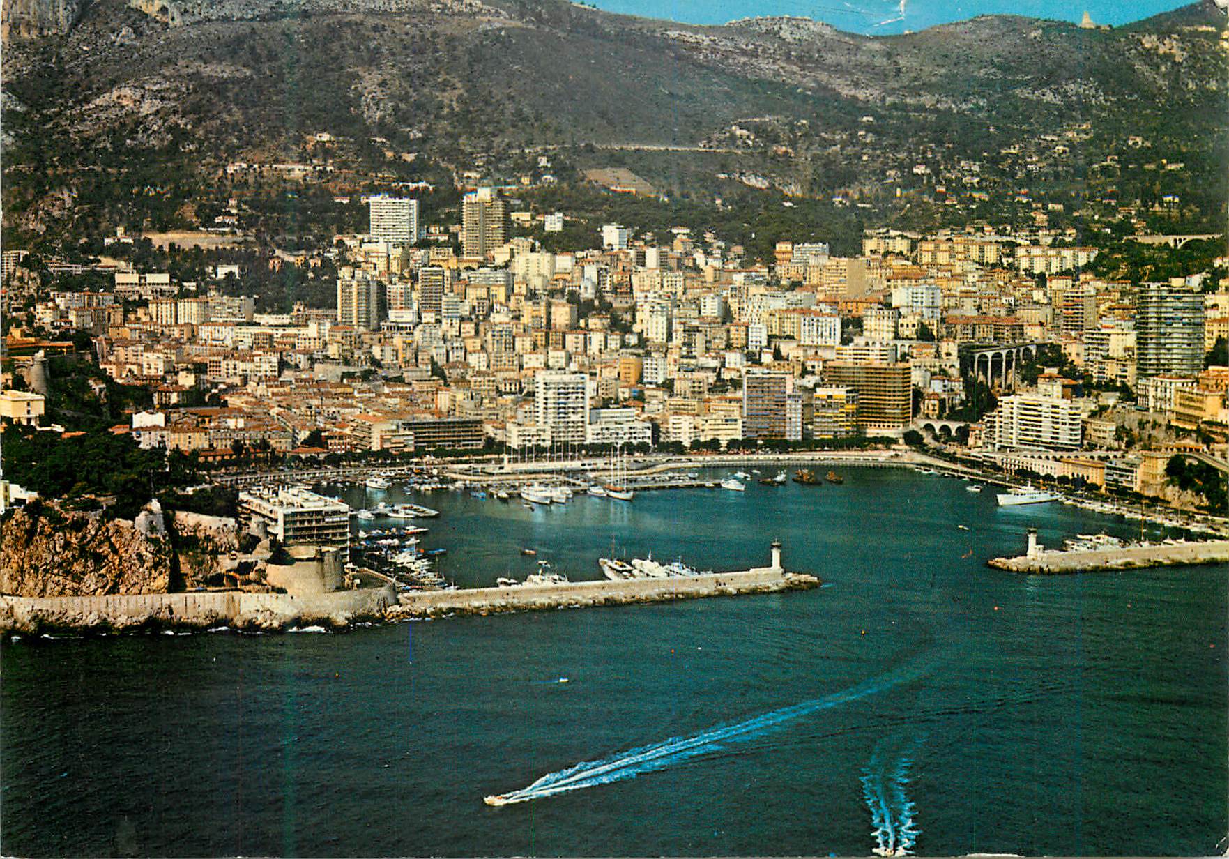 CPM Principaute de Monaco Vue aerienne du Port et de la Condamine