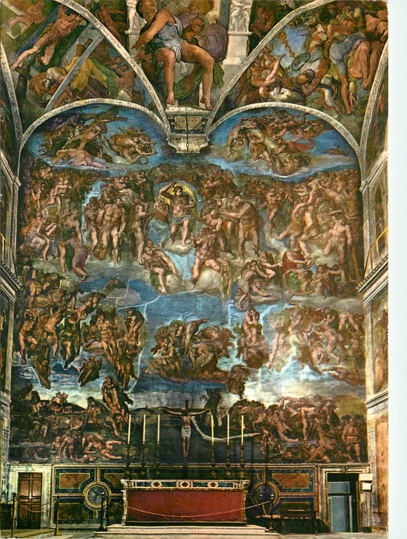 CPM Vatican Sixtine Chapel Le Jugement Universel Michel Ange (1535 1541)