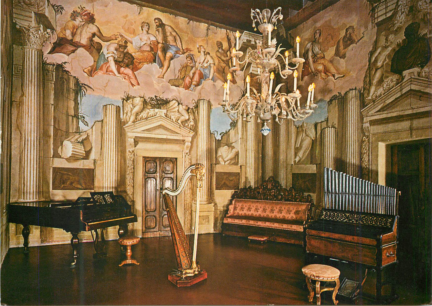 CPM Villa Godi Malinverni Lonedo di Lugo Vicentino Italy Orgue Harpe