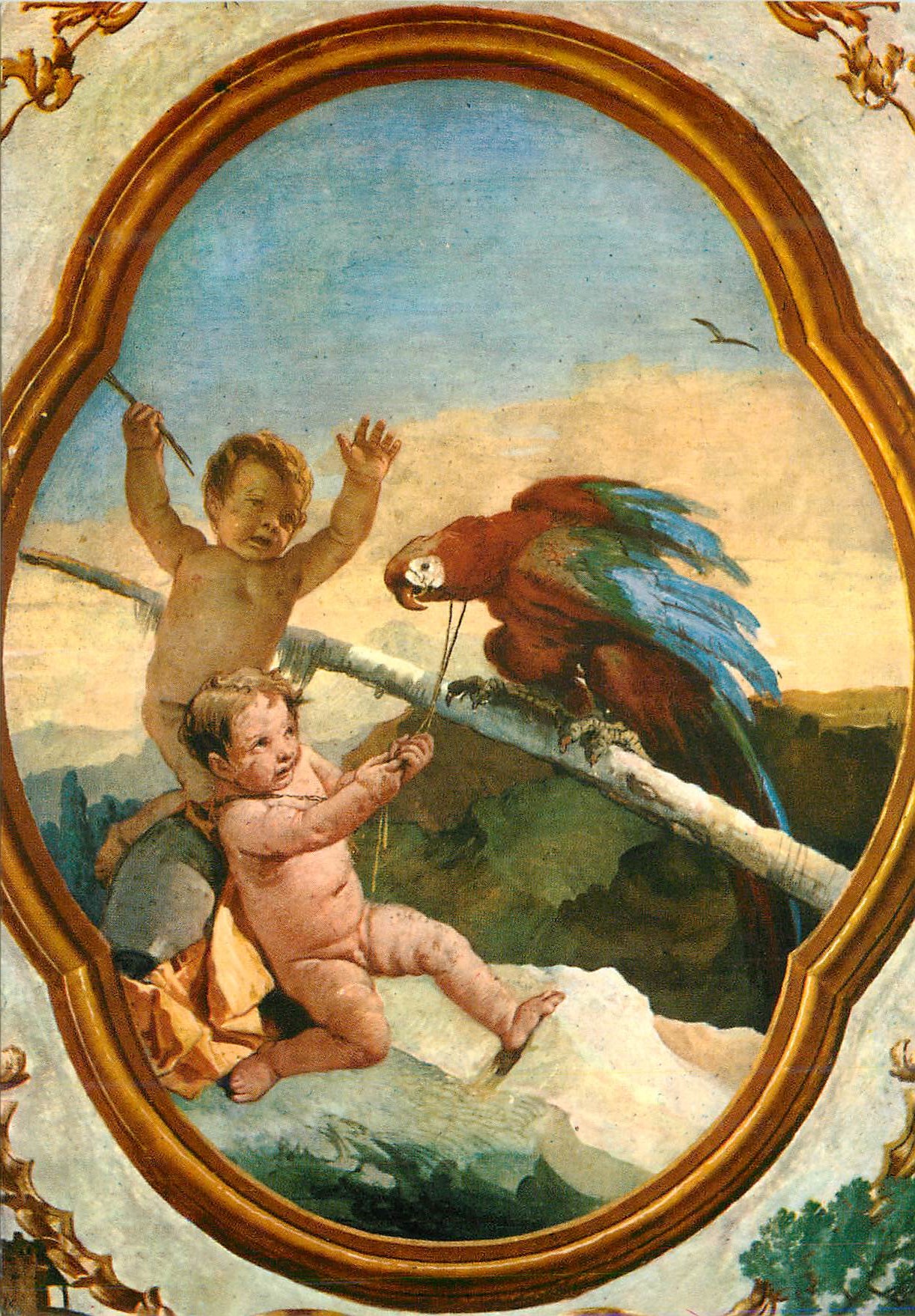 CPM Vicenza Foresteria della Villa Valmarana Jeux enfantins