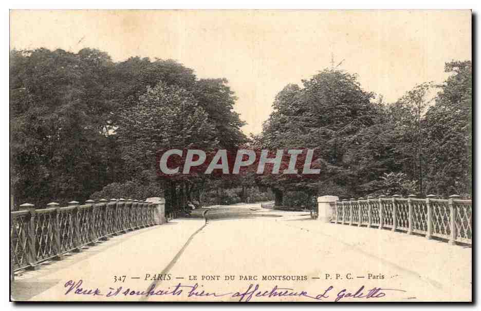 Paris CPA Le pont du parc Montsouris