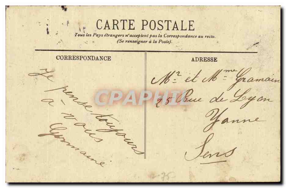 Paris CPA Le lycee Louis le Grand — Rückseite
