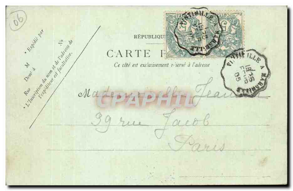 Beaulieu — Le Port et la Petite Afrique — LL. n°875 — Verso