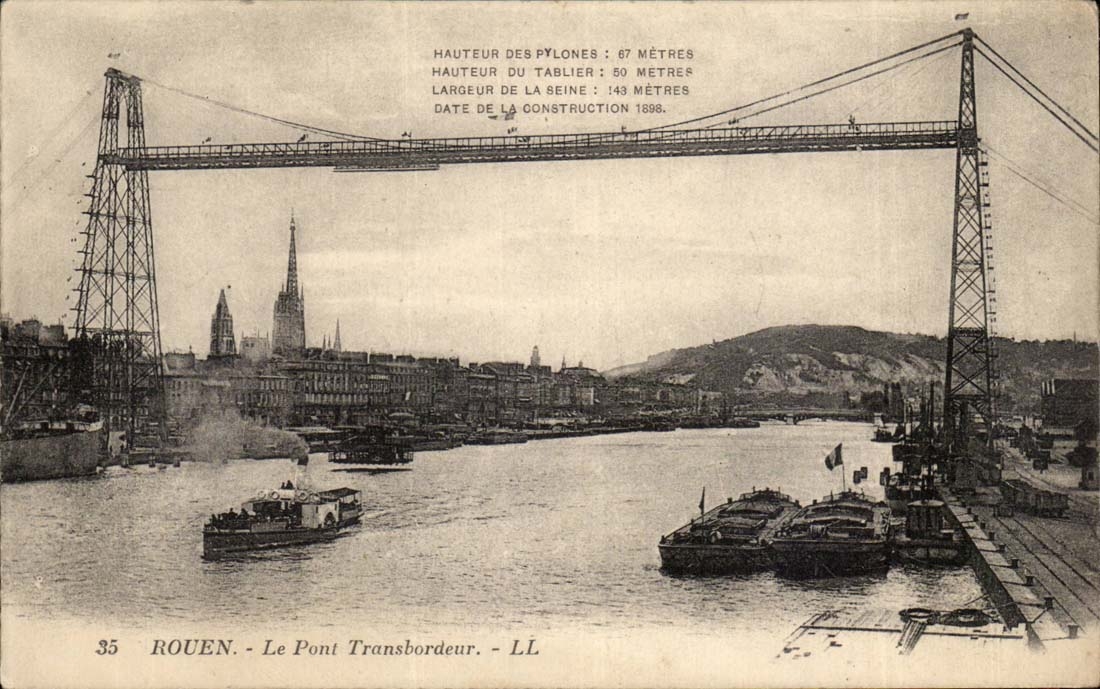 Rouen CPA le pont transbordeur