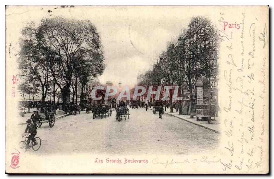 Paris CPA Les grands boulevards