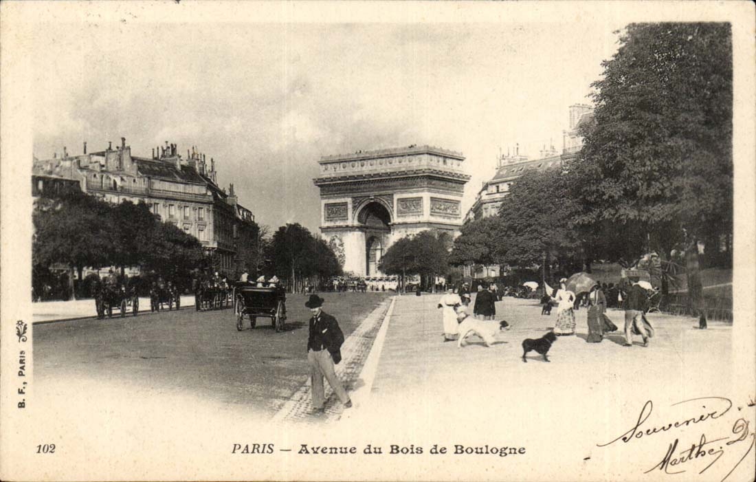 Paris CPA Avenue du Bois de Boulogne