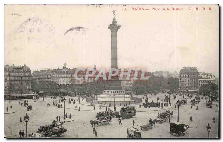 Paris CPA Place de la Bastille