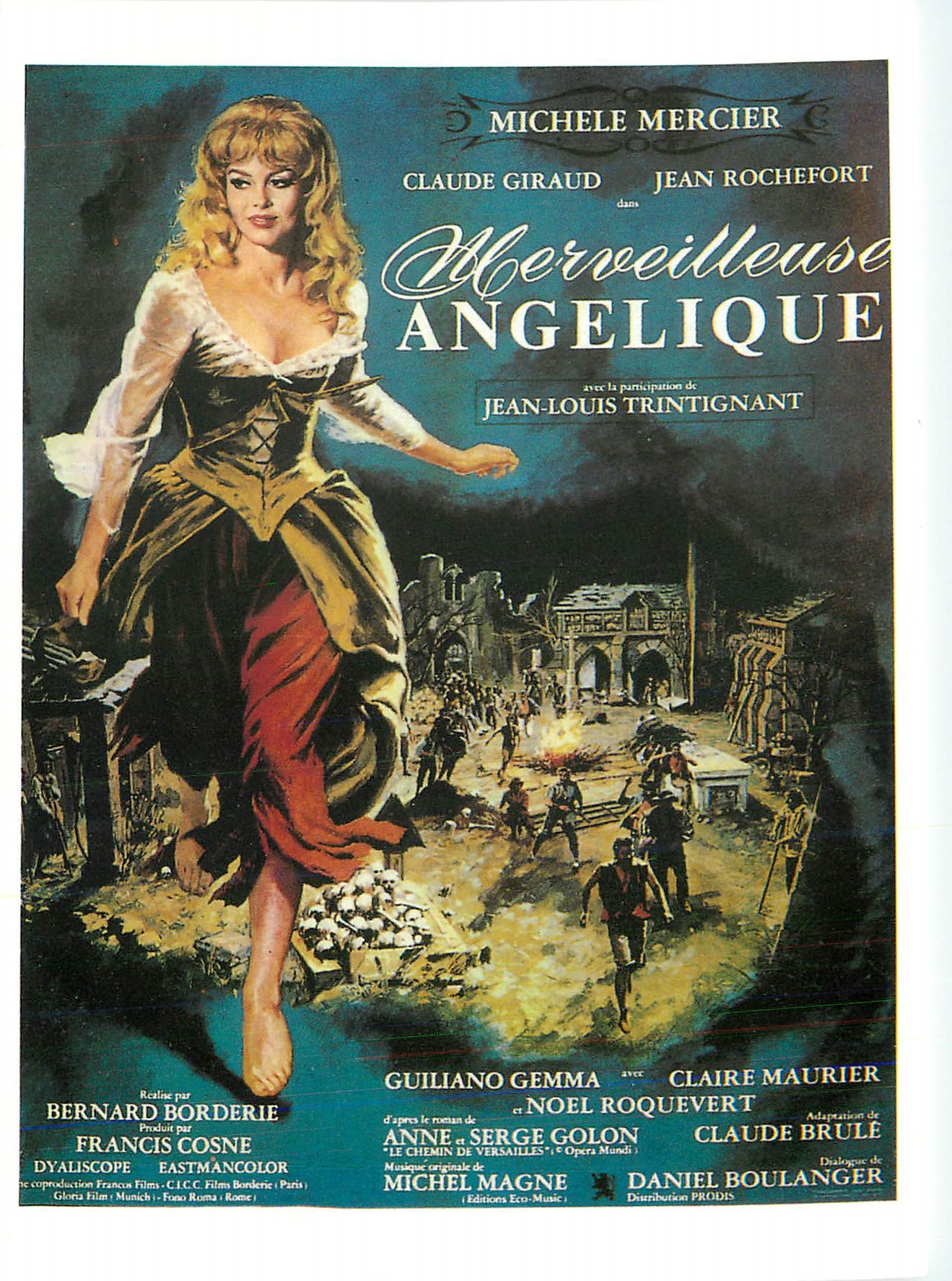 CPM Merveilleuse Angelique Michele Mercier Claude Giraud Jean Rochefort Jean-Louis Trintignant