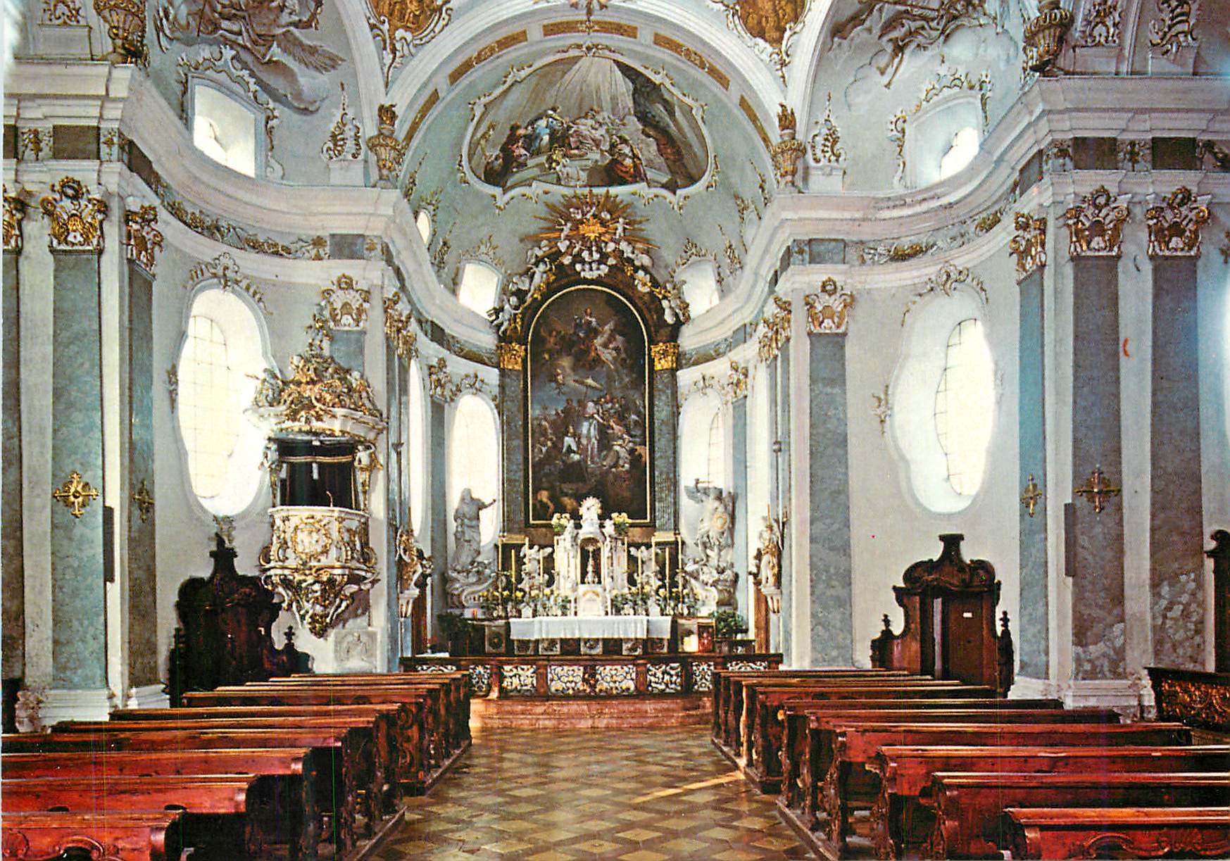 CPM Tirol Karlskirche Volders Innenansicht