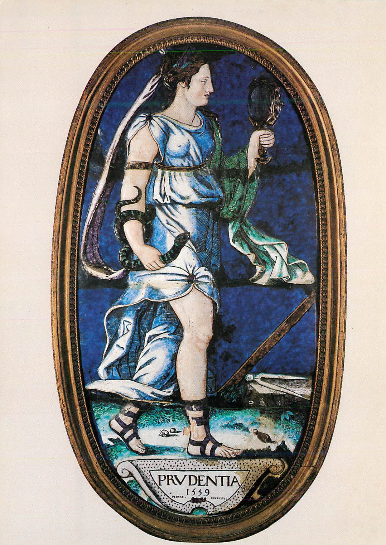 CPM Chateau d'Ecouen (Val d'Oise) Musee National de la Renaissance Pierre Courteys 1559 La Prudence