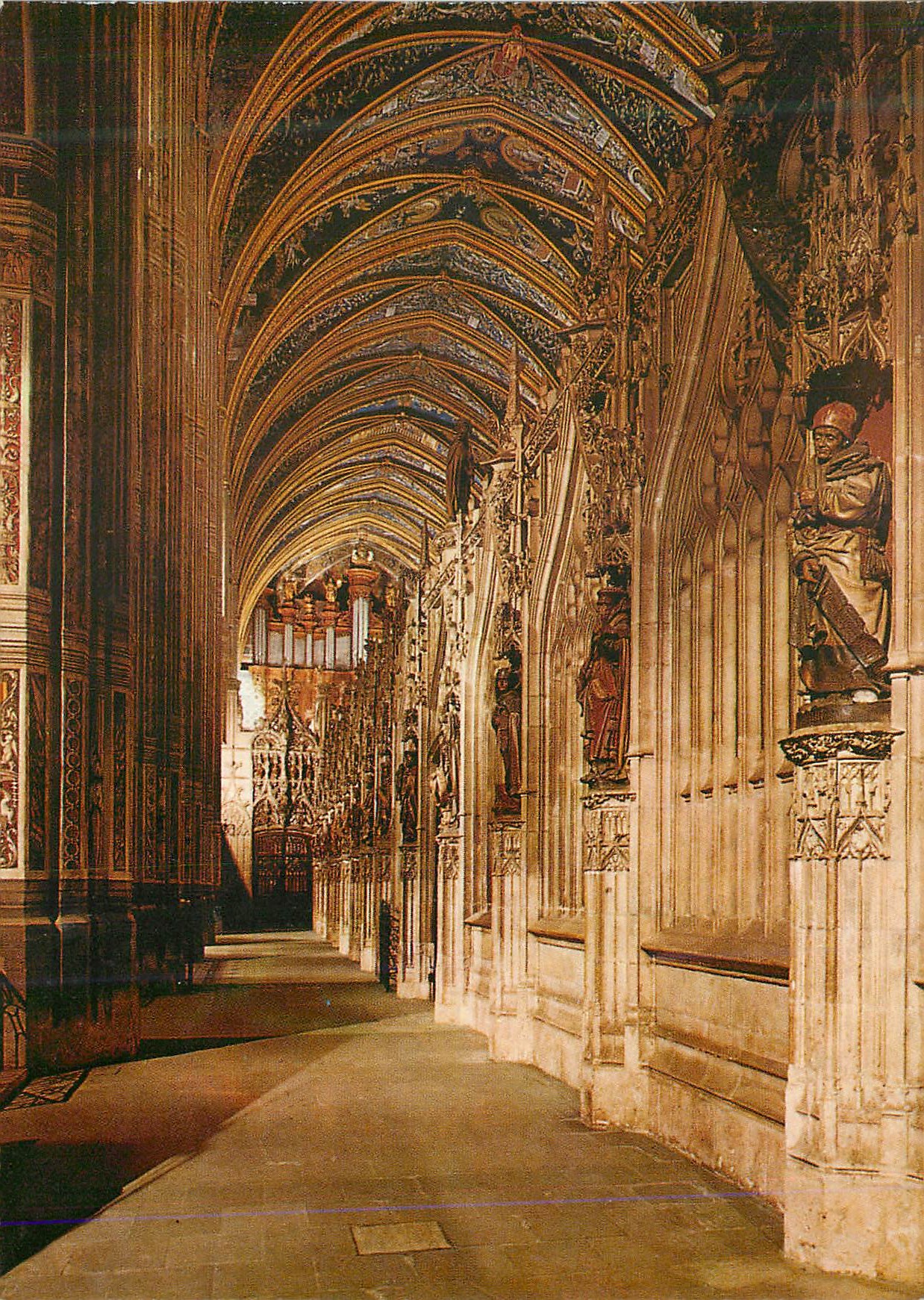 CPM Albi (Tarn) Ville d'Art Centre de Tourisme Basilique Ste Cecile XIIIe S Orgue
