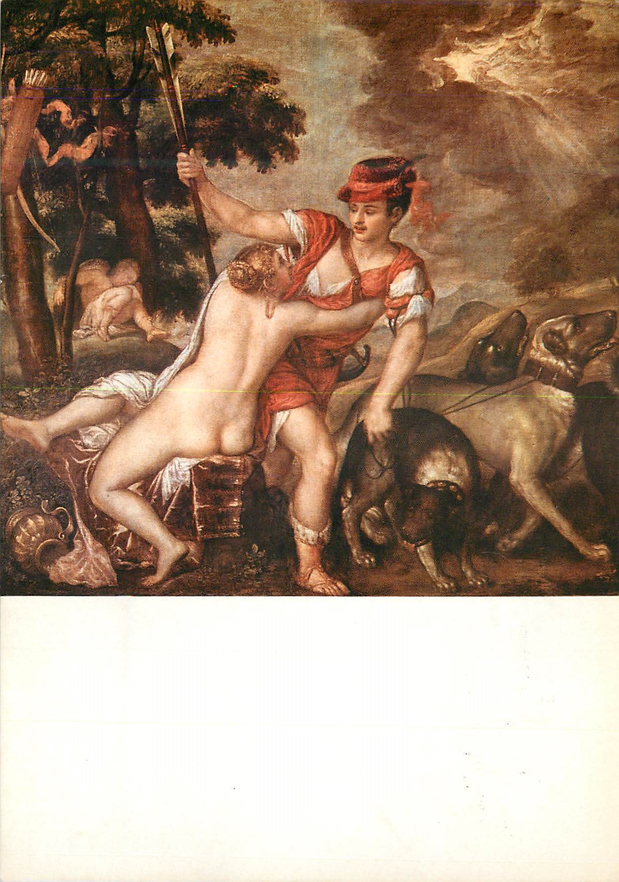 CPM Roma Venus et Adonis (Galerie Nationale) Titian (1477 1576)