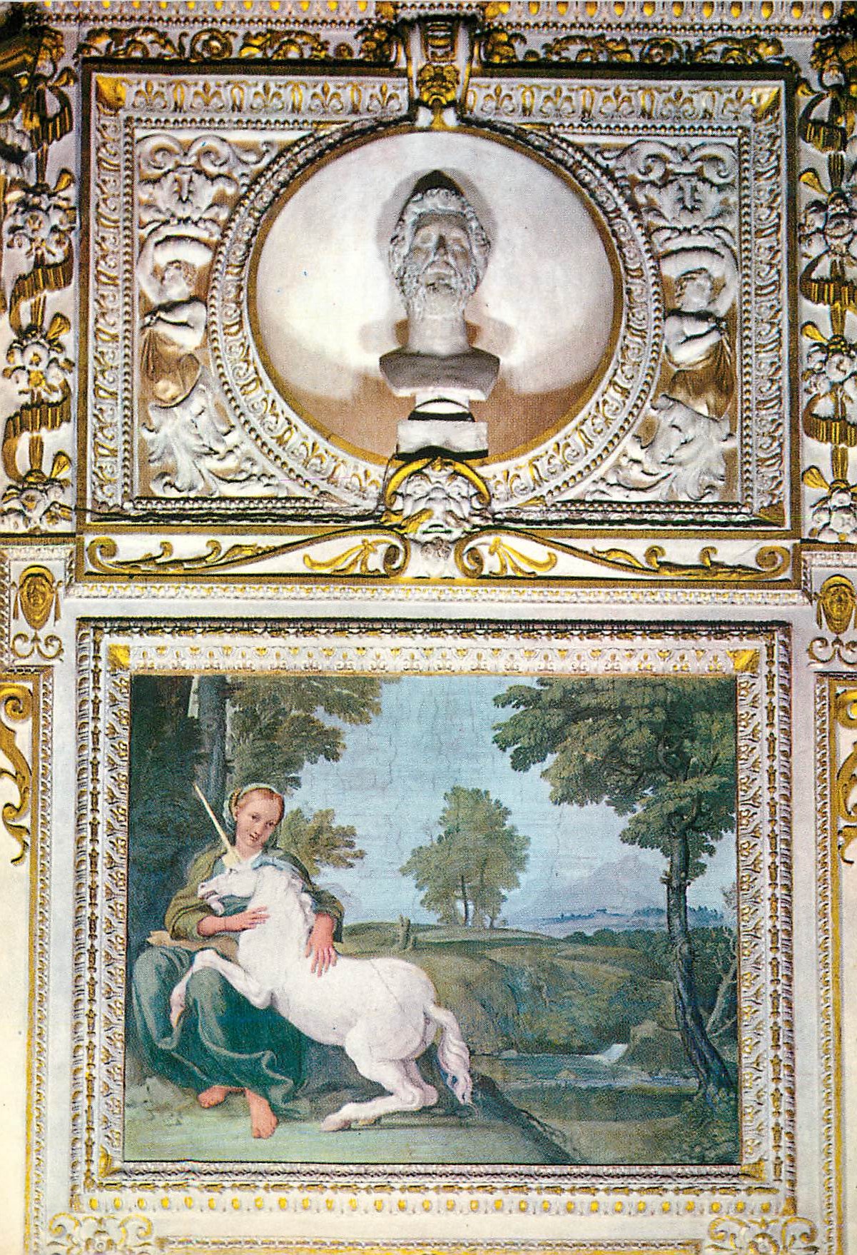 CPM Rome Palais Farnese Siege de l'Ambassade de France Galerie des Carrache