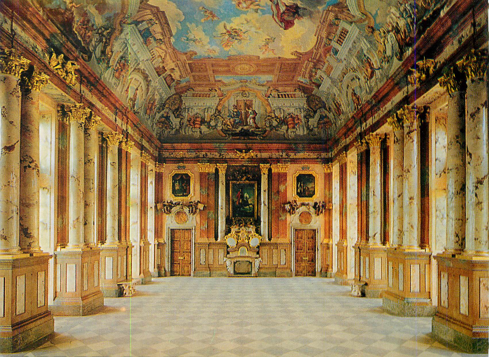 CPM Stift St Florian Marmorsaal Erbaut V Jakob Prandtauer
