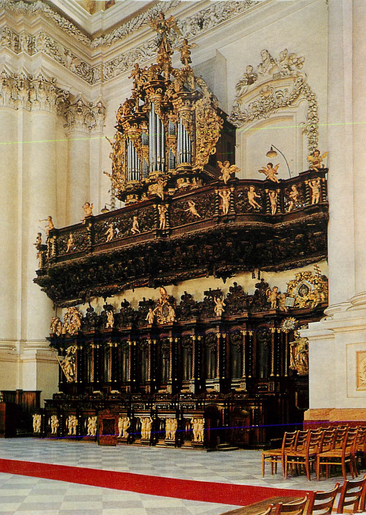 CPM St Florian Stiftskirche Chorgestuhl Adam Franz 1691 Orgue