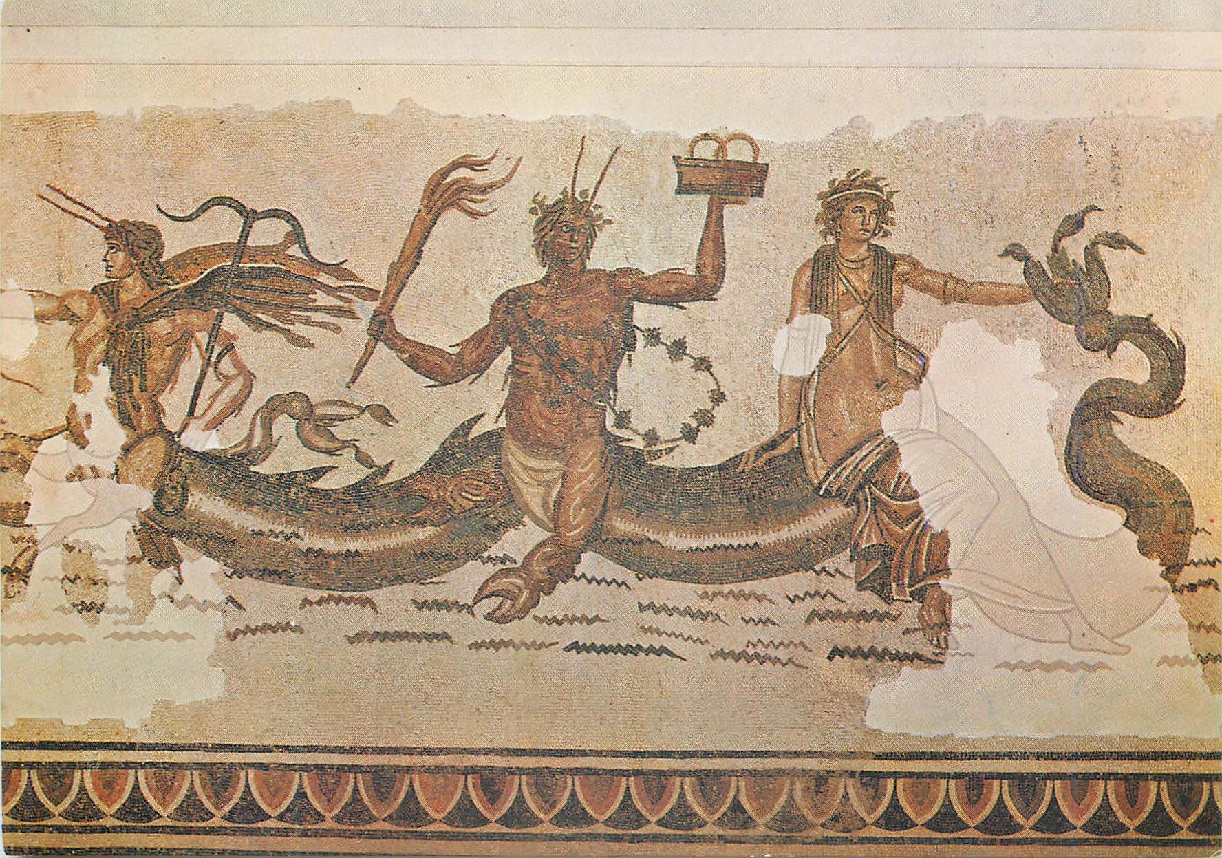 CPM Musee National du Bardo Thiase marin Acholla
