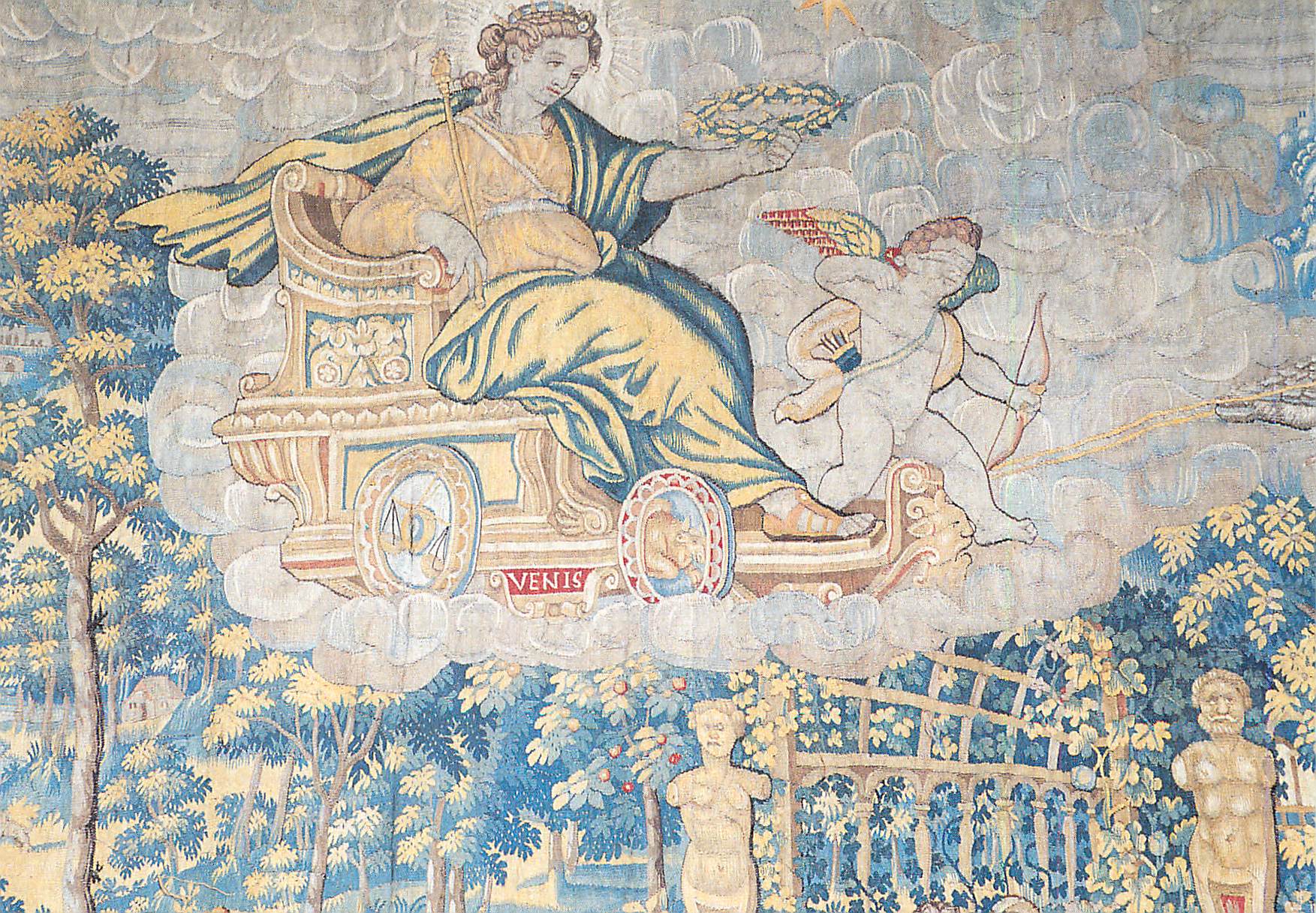 CPM Chateau de Chaumont sur Loire Suite de 7 Tapisseries sur le theme des Planetes (Bruxelles fin XVIe S) Venus