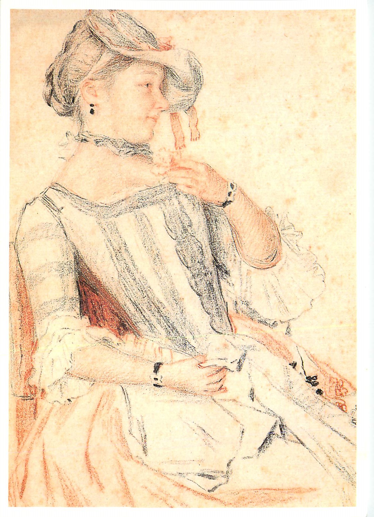 CPM Louvre Exposition Jean Etienne Liotard 1992 Jeune Fille au Chapeau
