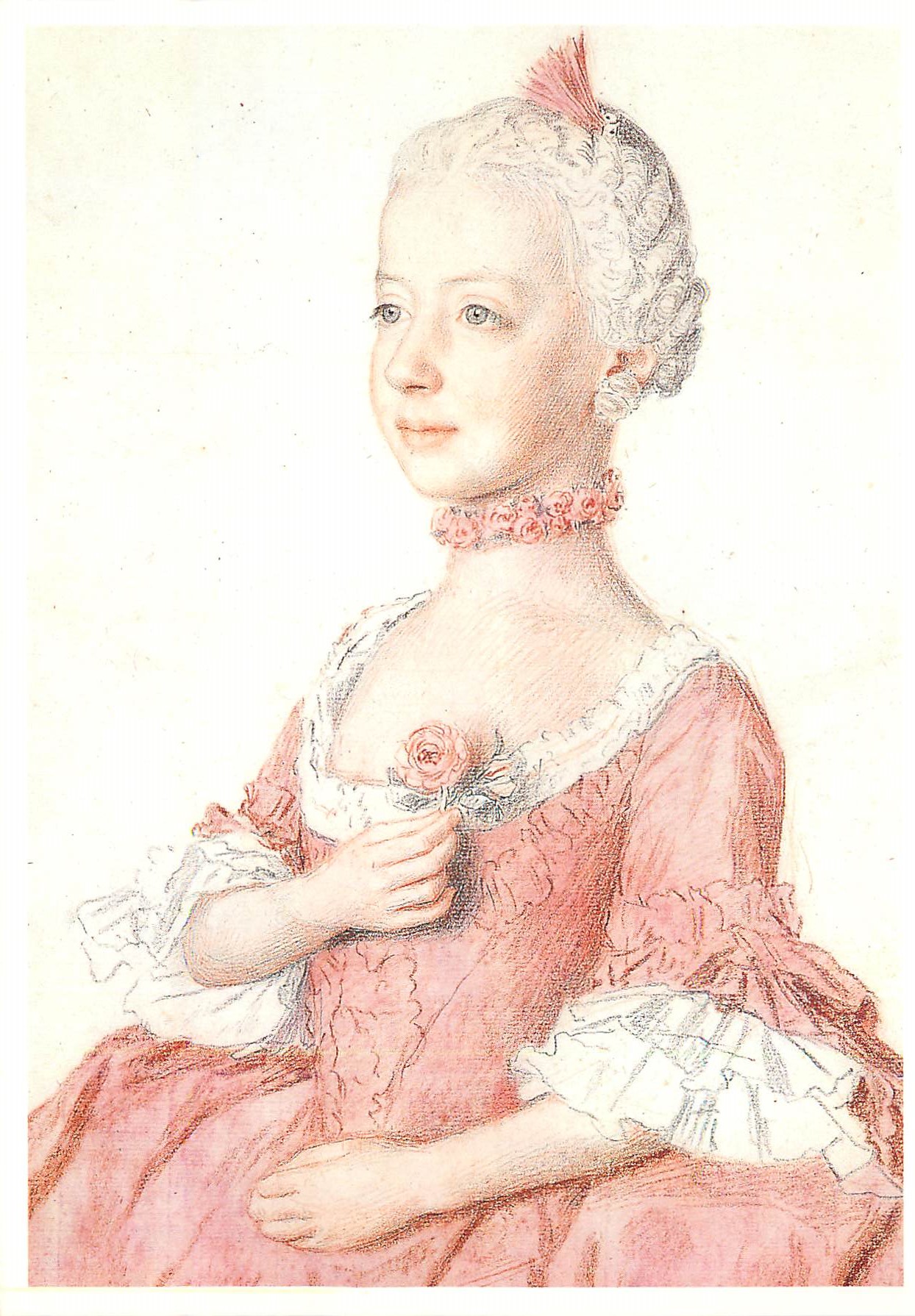 CPM Louvre Exposition Jean Etienne Liotard 1992 L'Archiduchesse Marie Caroline d'Autriche