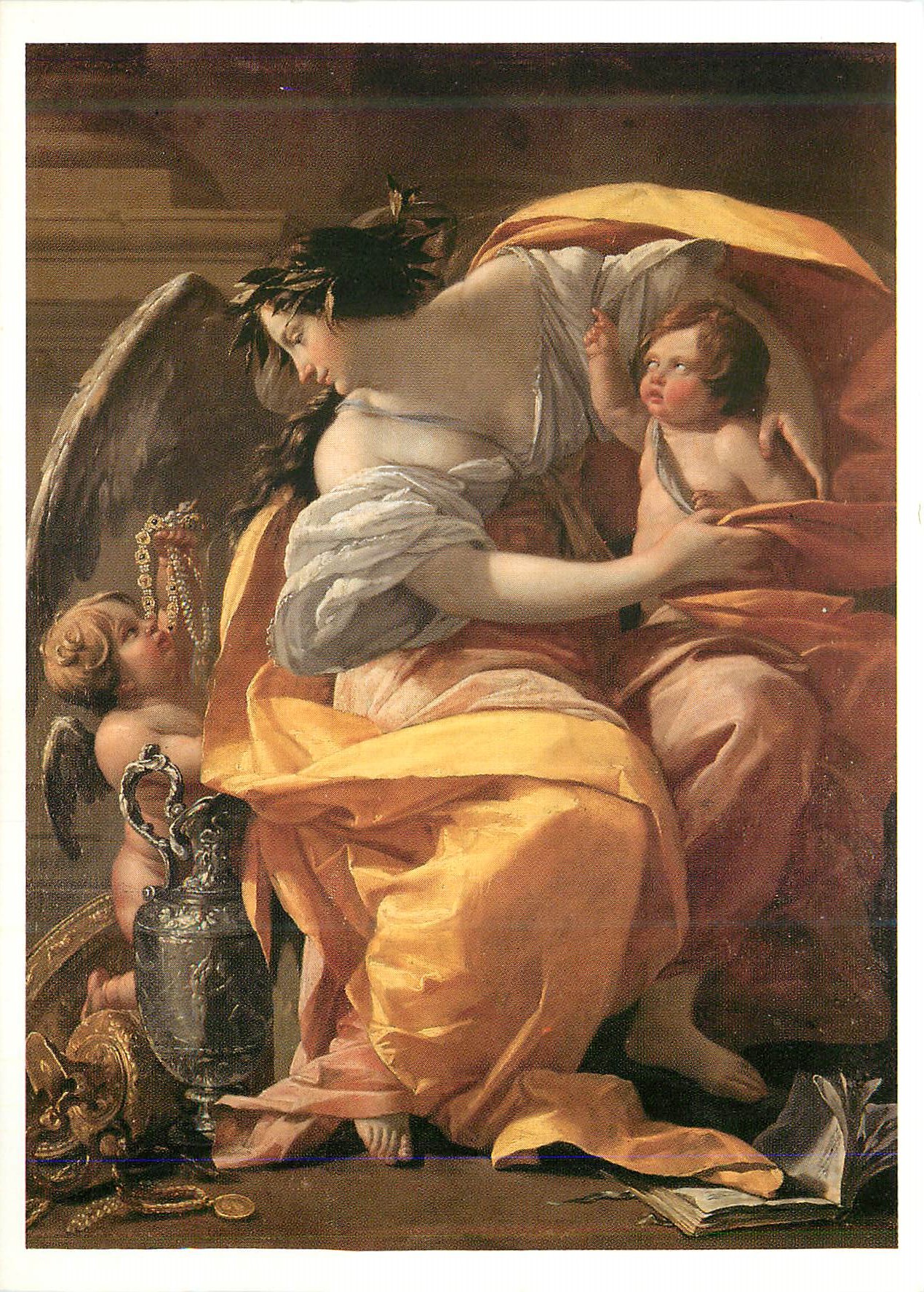 CPM Louvre Departement des Peintures Simon Vouet Allegorie de la Richesse