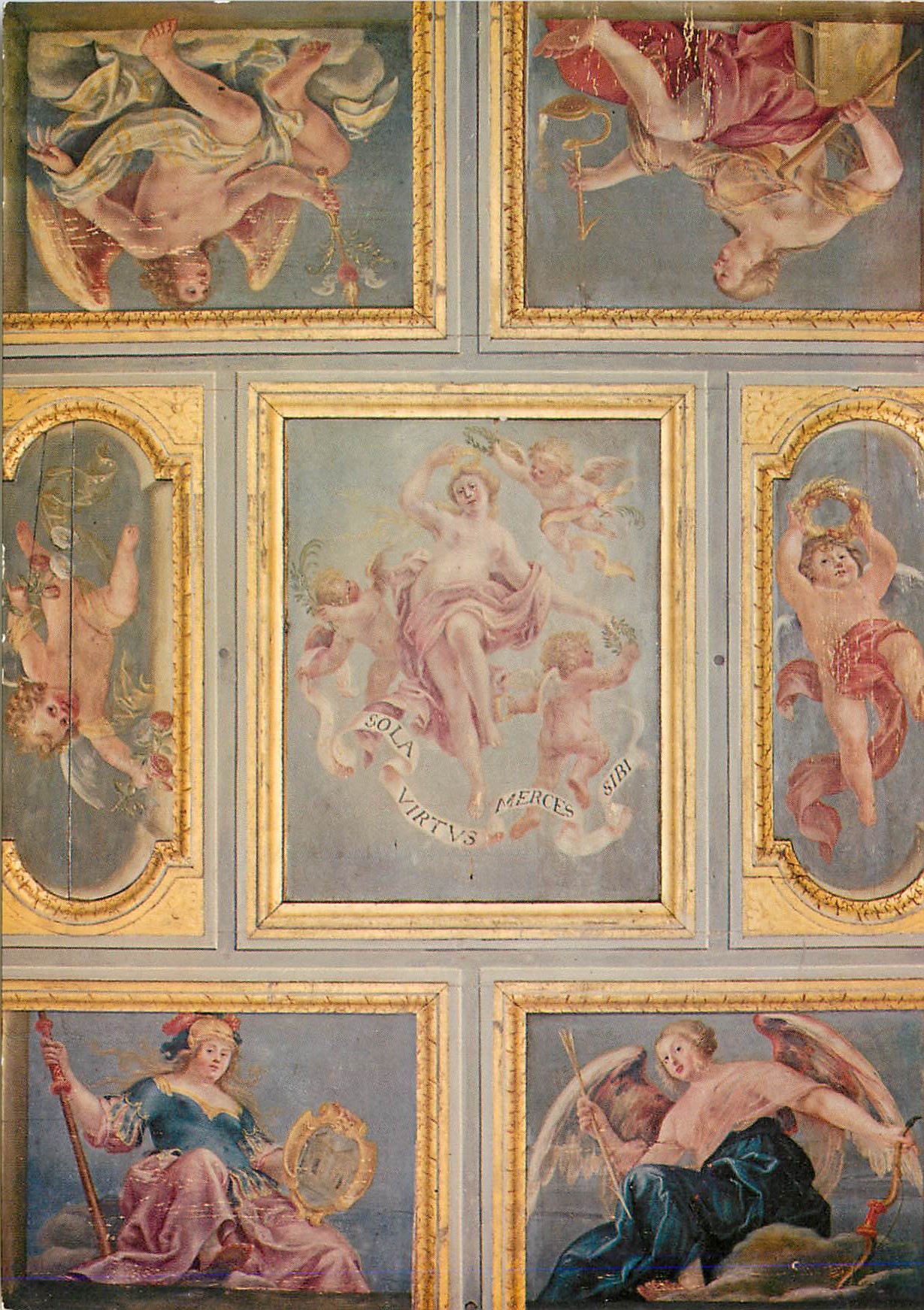 CPM Chateau de Maisons (XVIIe S) Plafond du Cabinet de Longueil