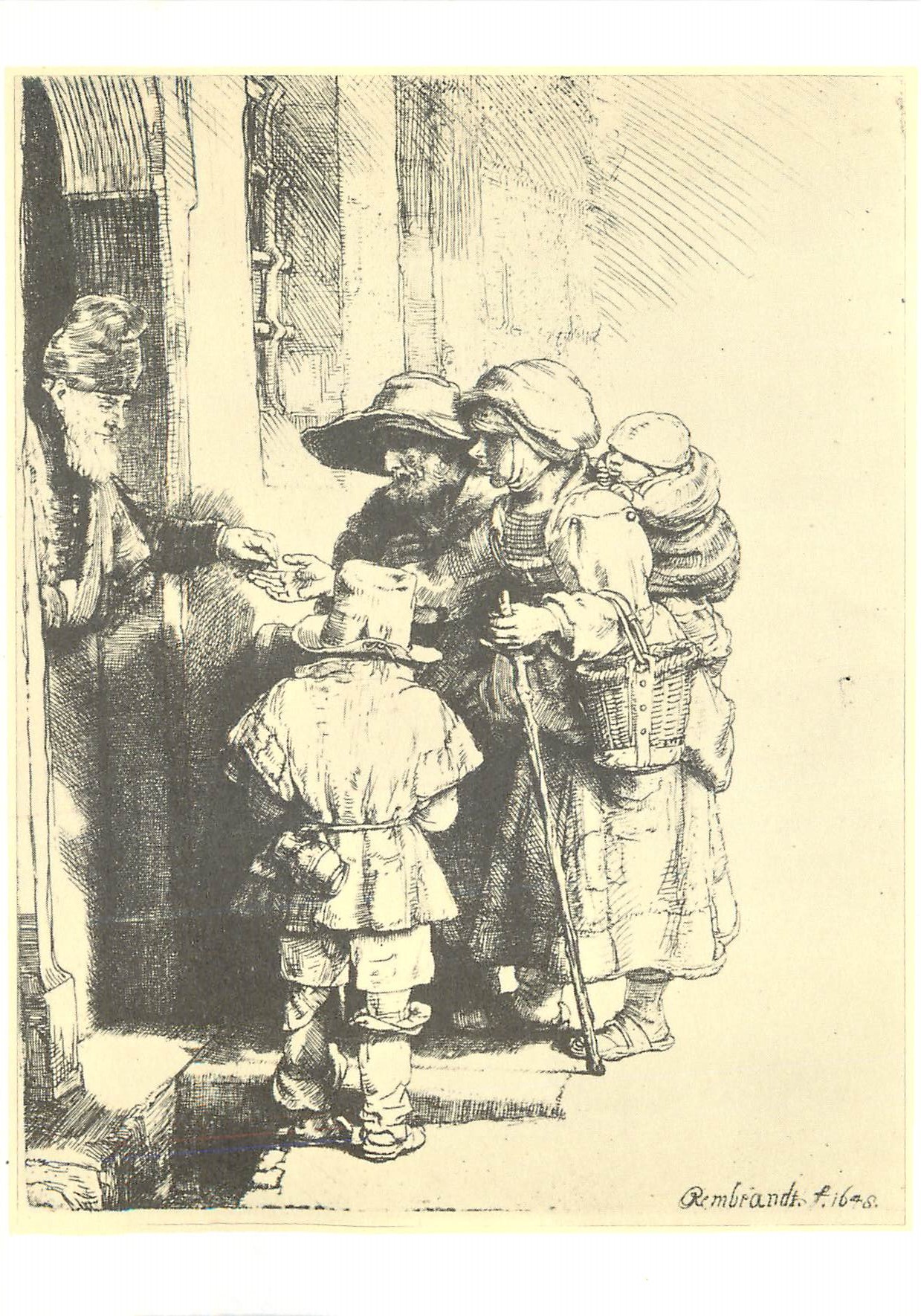 CPM Amsterdam Coll Museum Het Rembrandthuis Rembrandt (1606 1669) Bedelaars aan de Deur Praetertjes
