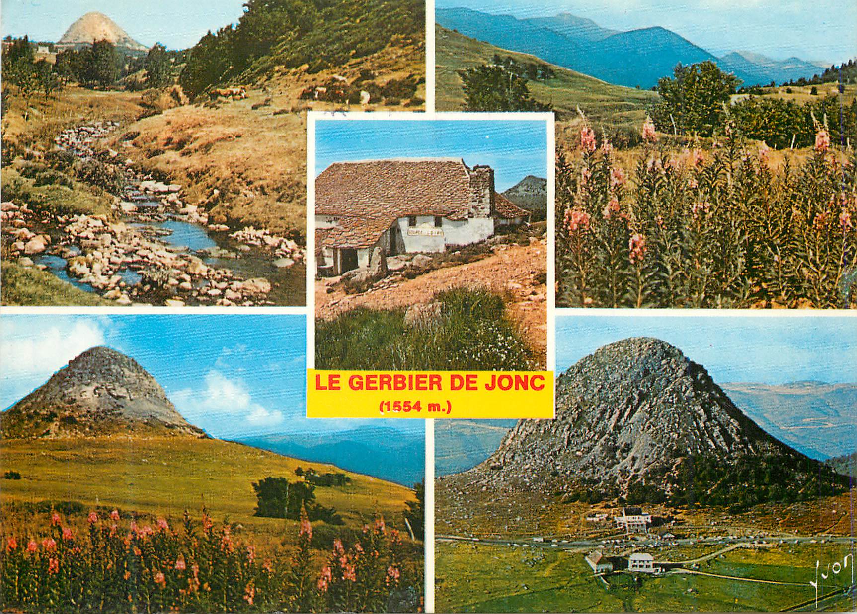 Le Gerbier de Jonc (1554 m) — vue panoramique — éditeur non visible