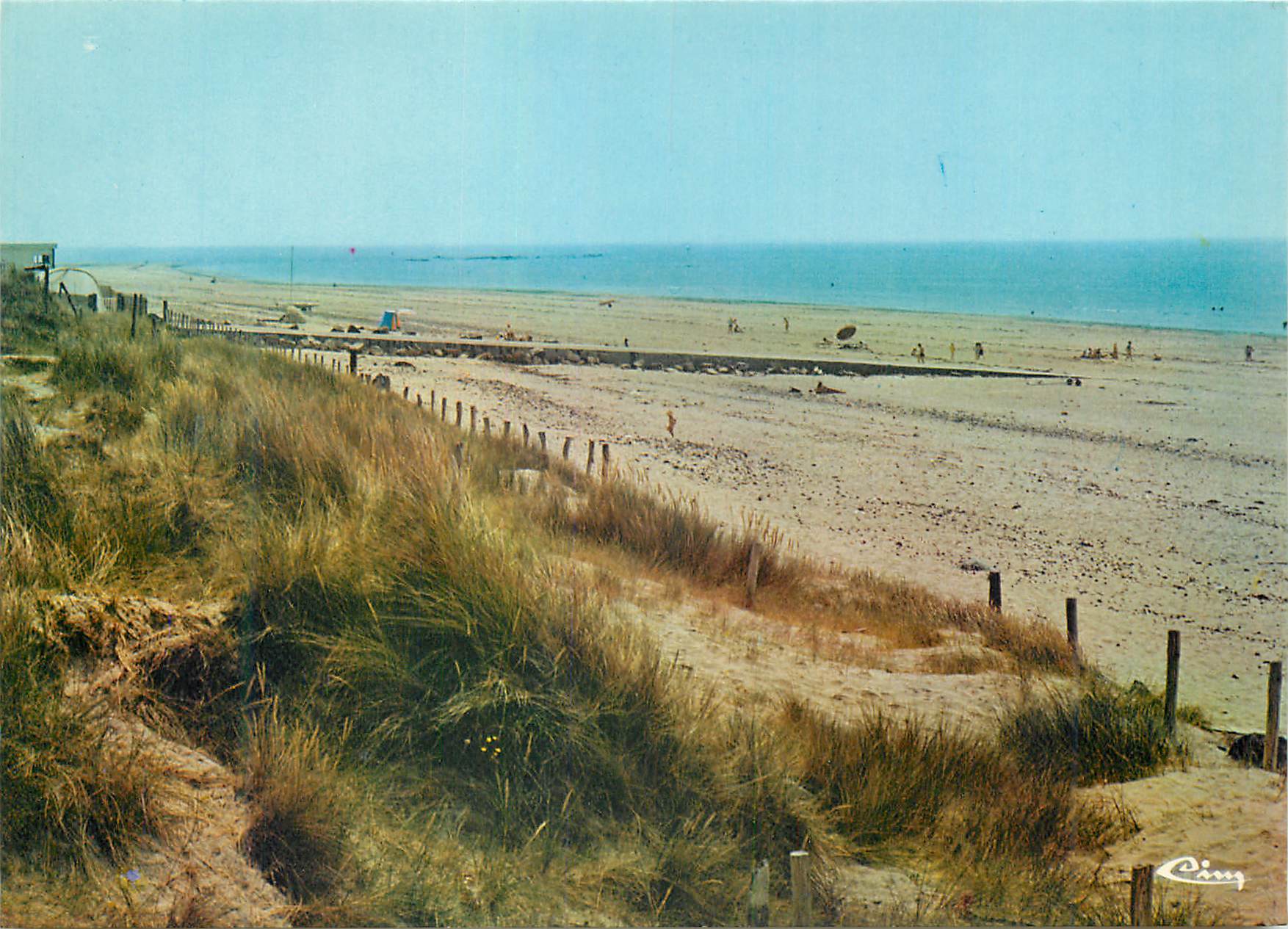 Plage de Cing — vue depuis les dunes — éditeur Cing, n° de série non visible