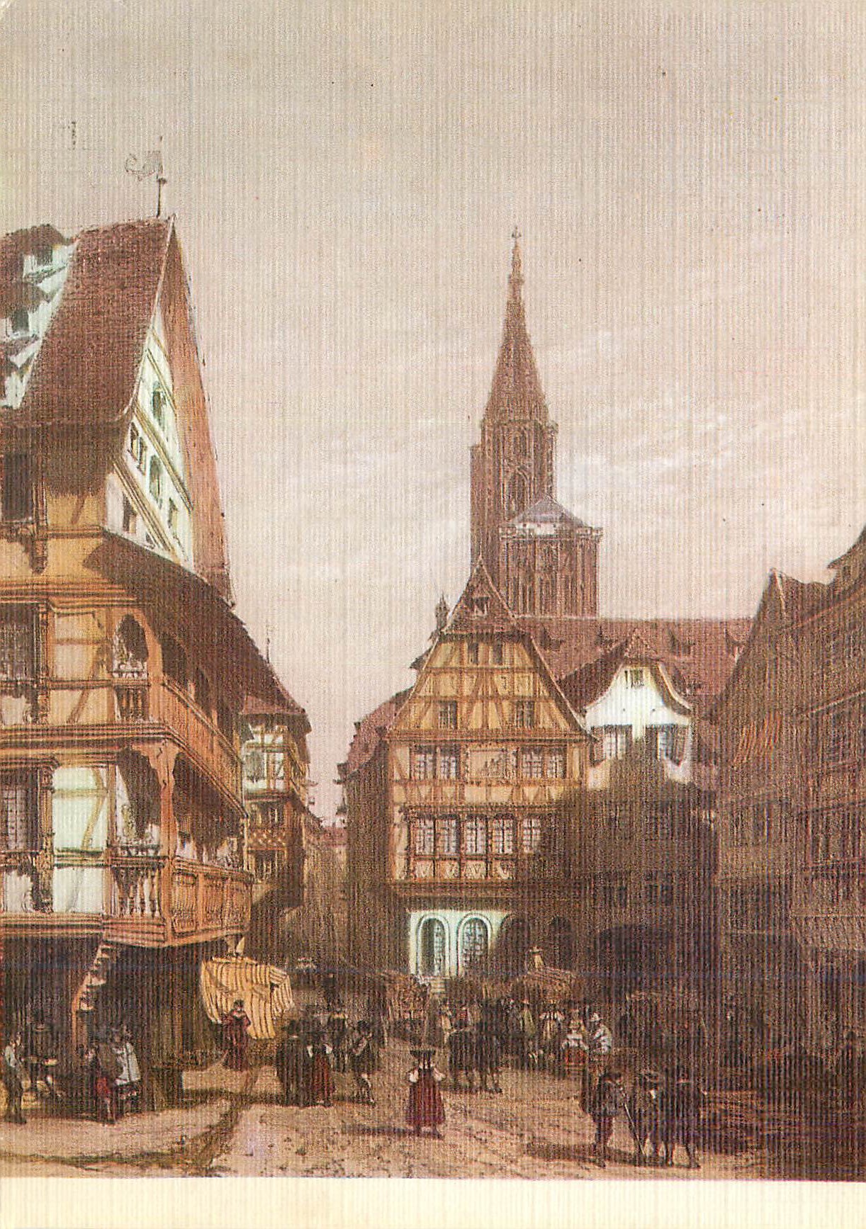 CPM Strasbourg L'Alsace du Temps Passe Scene de la Vie Quotidienne