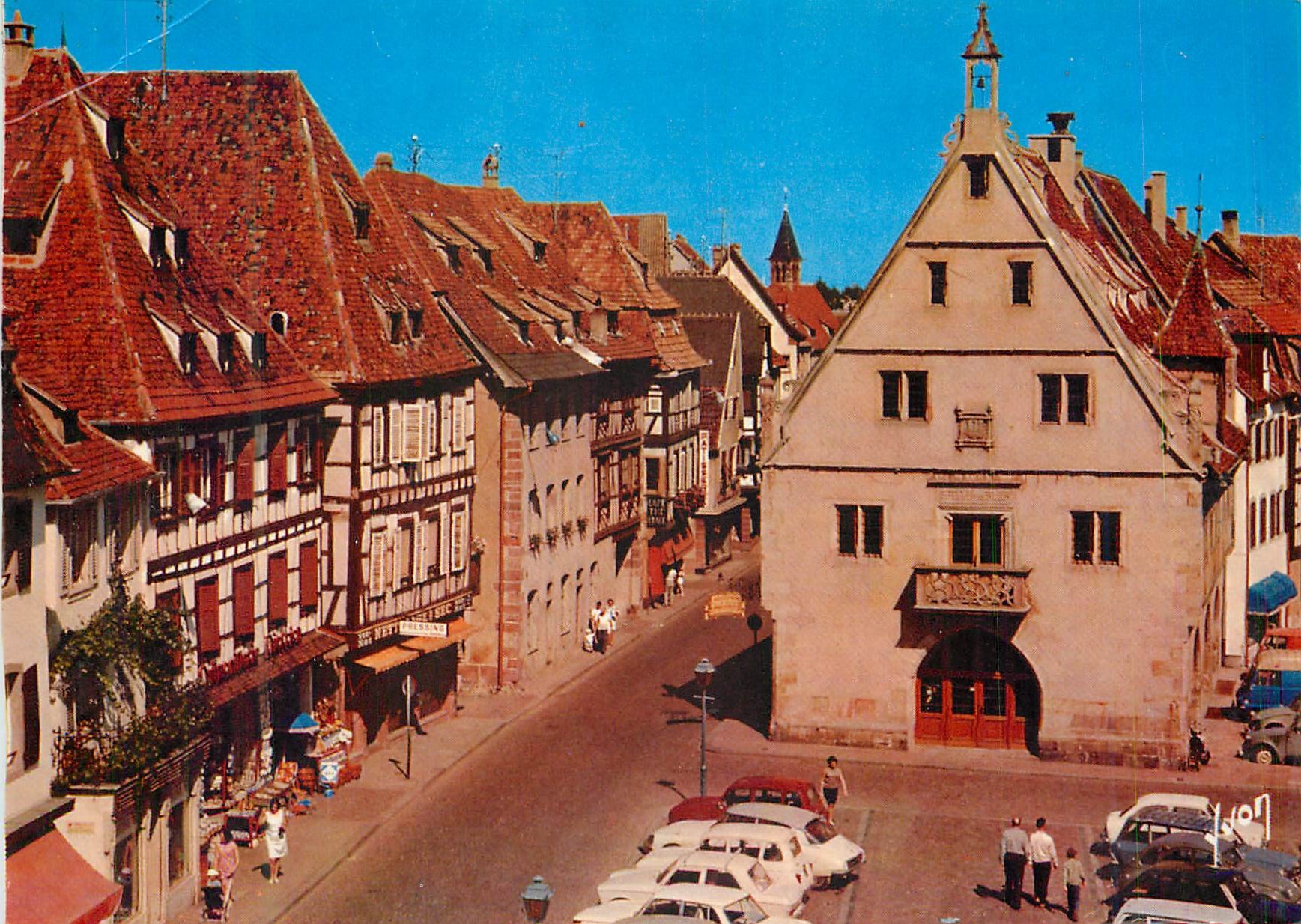 CPM Obernai (Bas Rhin) L'Alsace Couleurs et Lumiere de France Place de l'Hotel de Ville