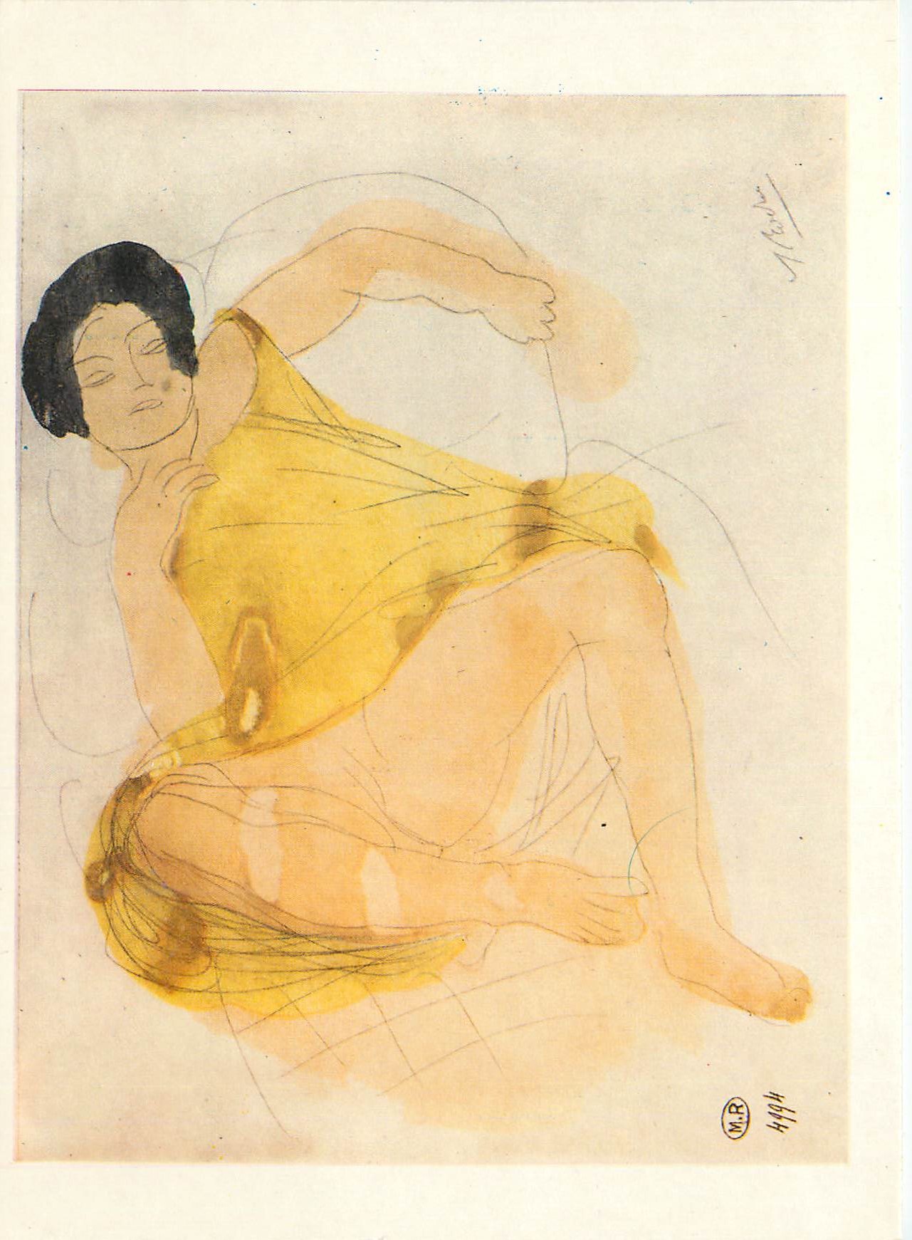 CPM Musee Rodin Paris Femme a Demi allongee les Jambes nues Auguste Rodin (1840 1917)