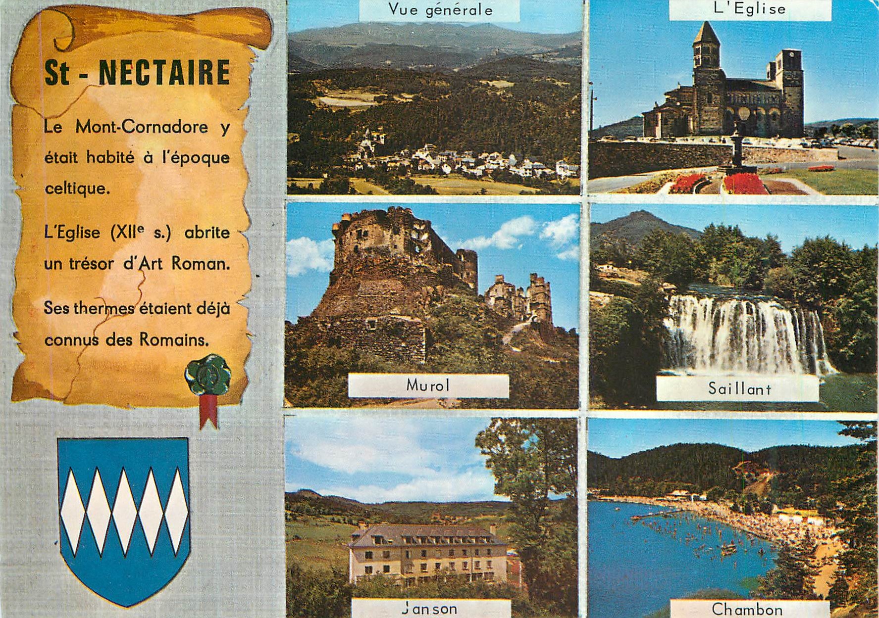 CPM Saint Nectaire (Puy de Dome) Vue generale L'eglise Murol Saillant Janson Chambon