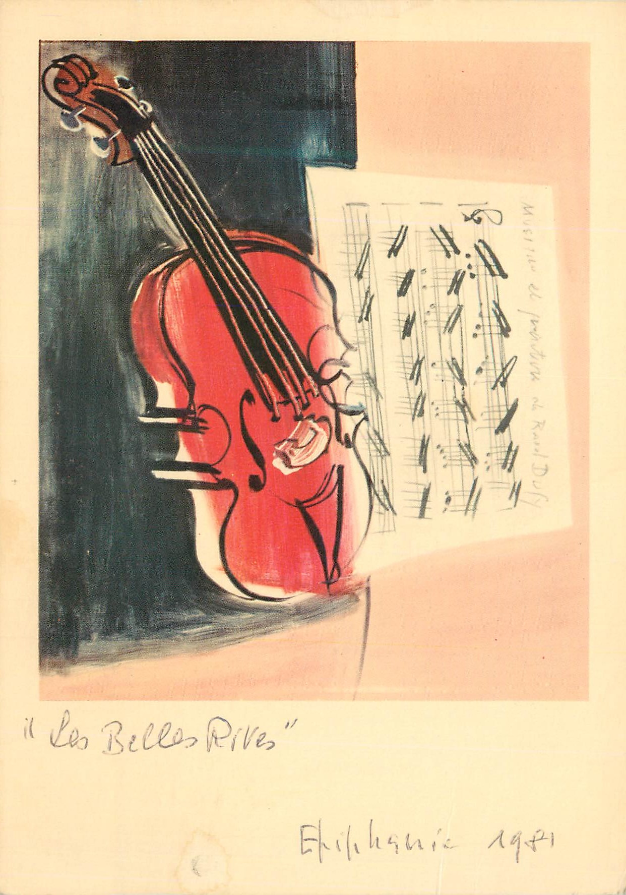 CPM Paris Musee National d'Art Moderne le Violon Rouge