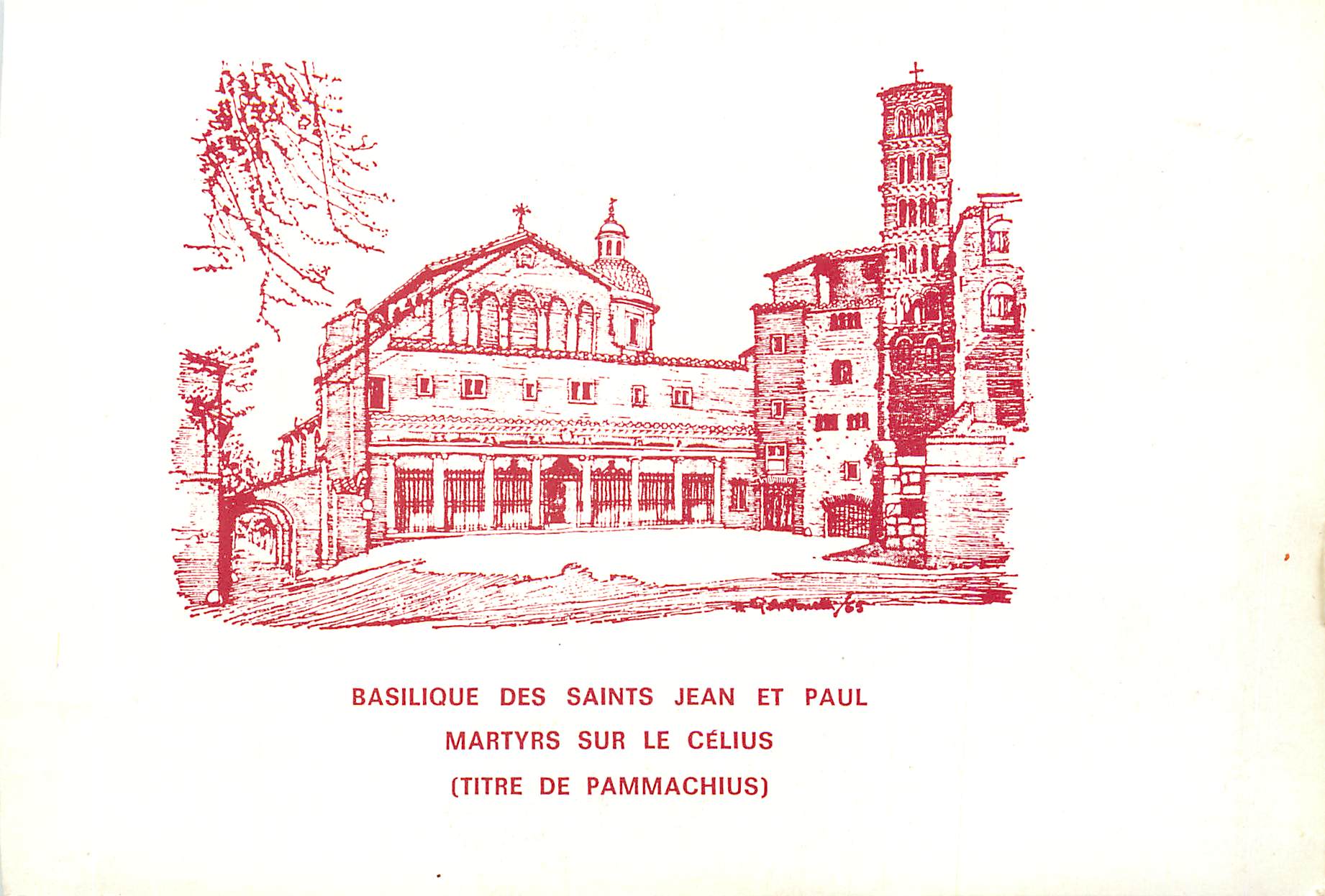 CPM Basilique des Saints Jean et Paul Martyrs sur le Celius (Titre de Pammachius)