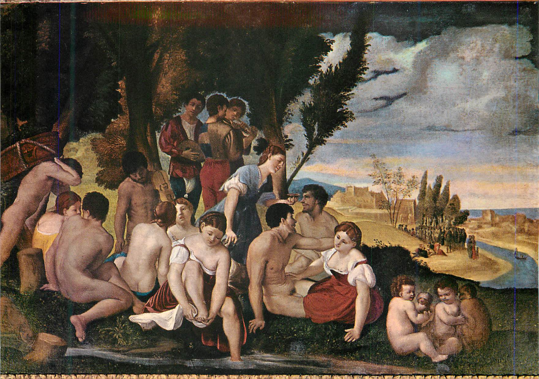 CPM Roma Museo Nazionale di Castel S Angelo Salle des Festons Dosso Dossi Bacchanale