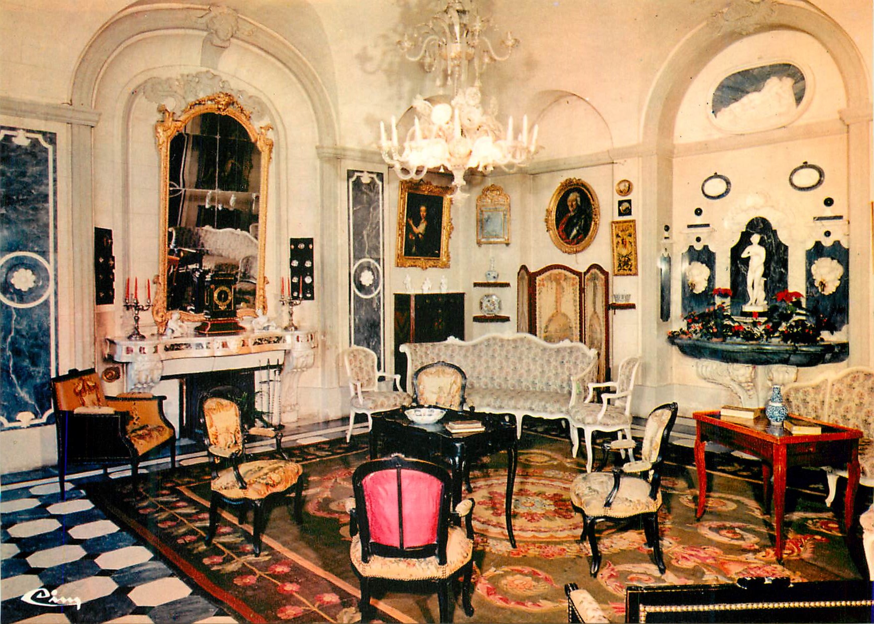 CPM Le Chateau des Marquis de Barbentane (XVIIe S) La Provence Touristque Le Grand Salon
