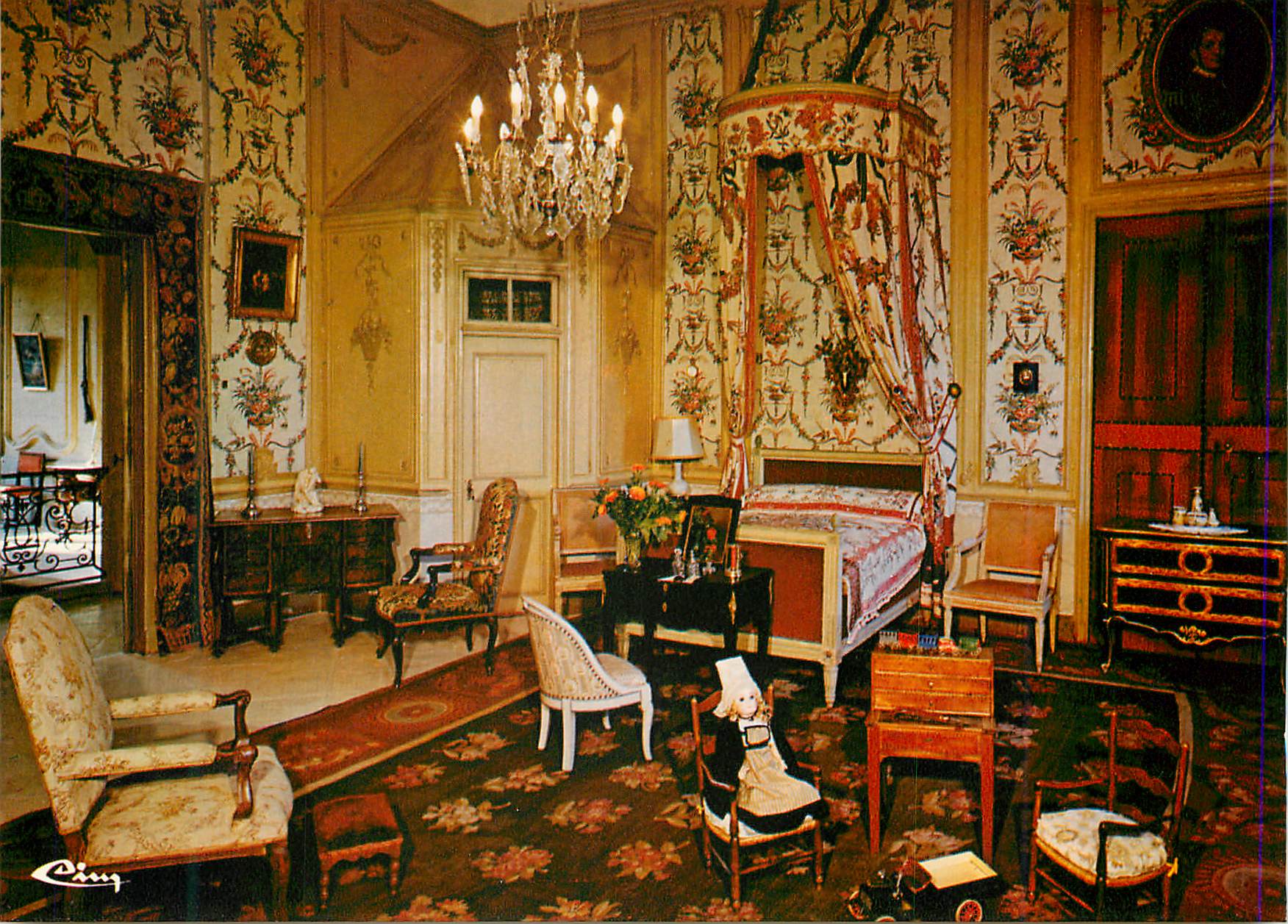 CPM Provence Touristque Le Chateau des Marquis de Barbentane (XVIIe S) La Chambre Vauban