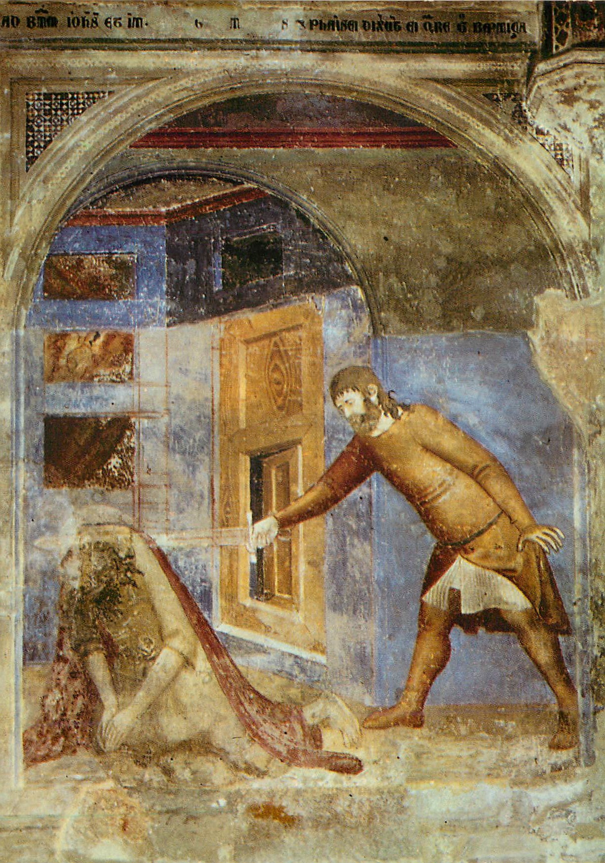 Saint Philippe invoquant la protection divine — fresque — éditeur inconnu, n° de série non visible