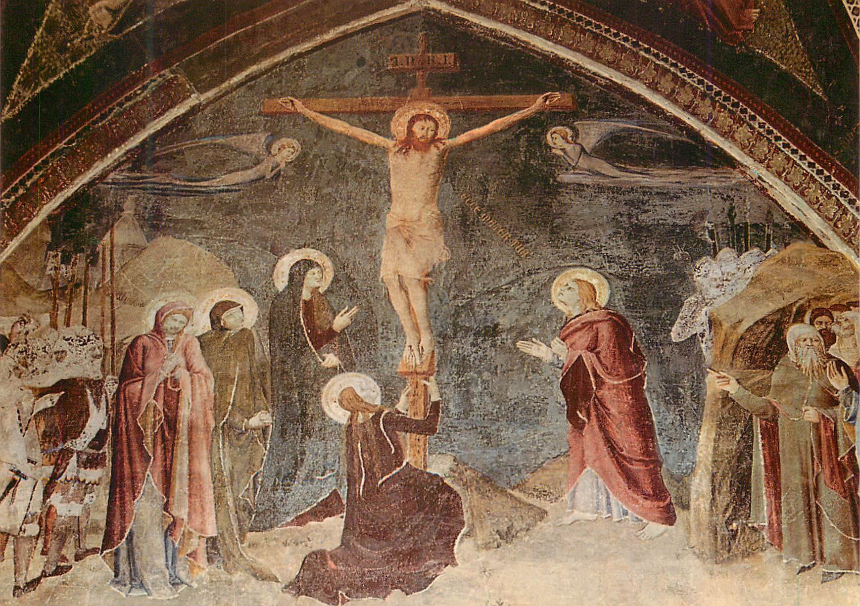 Crucifixion de Jésus — fresque — éditeur inconnu, n° de série non visible