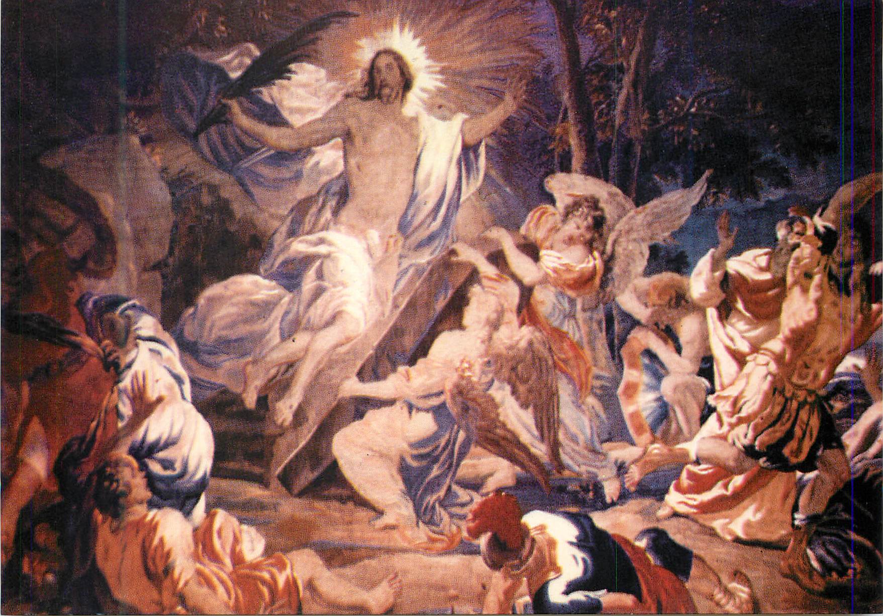 CPM Malta Flemish Tapestry Showing The Resurrection of Our Lord after Peter Paul Rubens