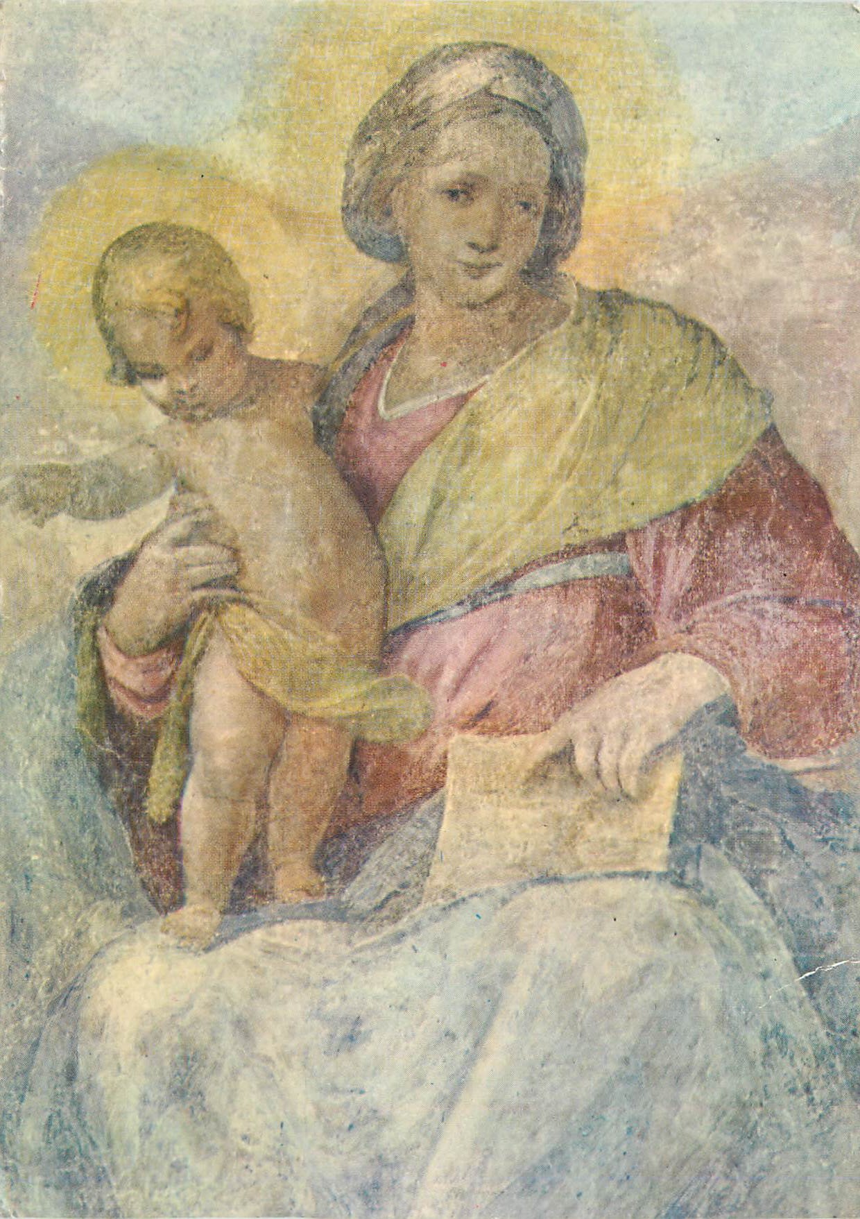 CPM Roma Notre Dame de la Lettre de Nicolo Pomaranclo (XVI Siecle)